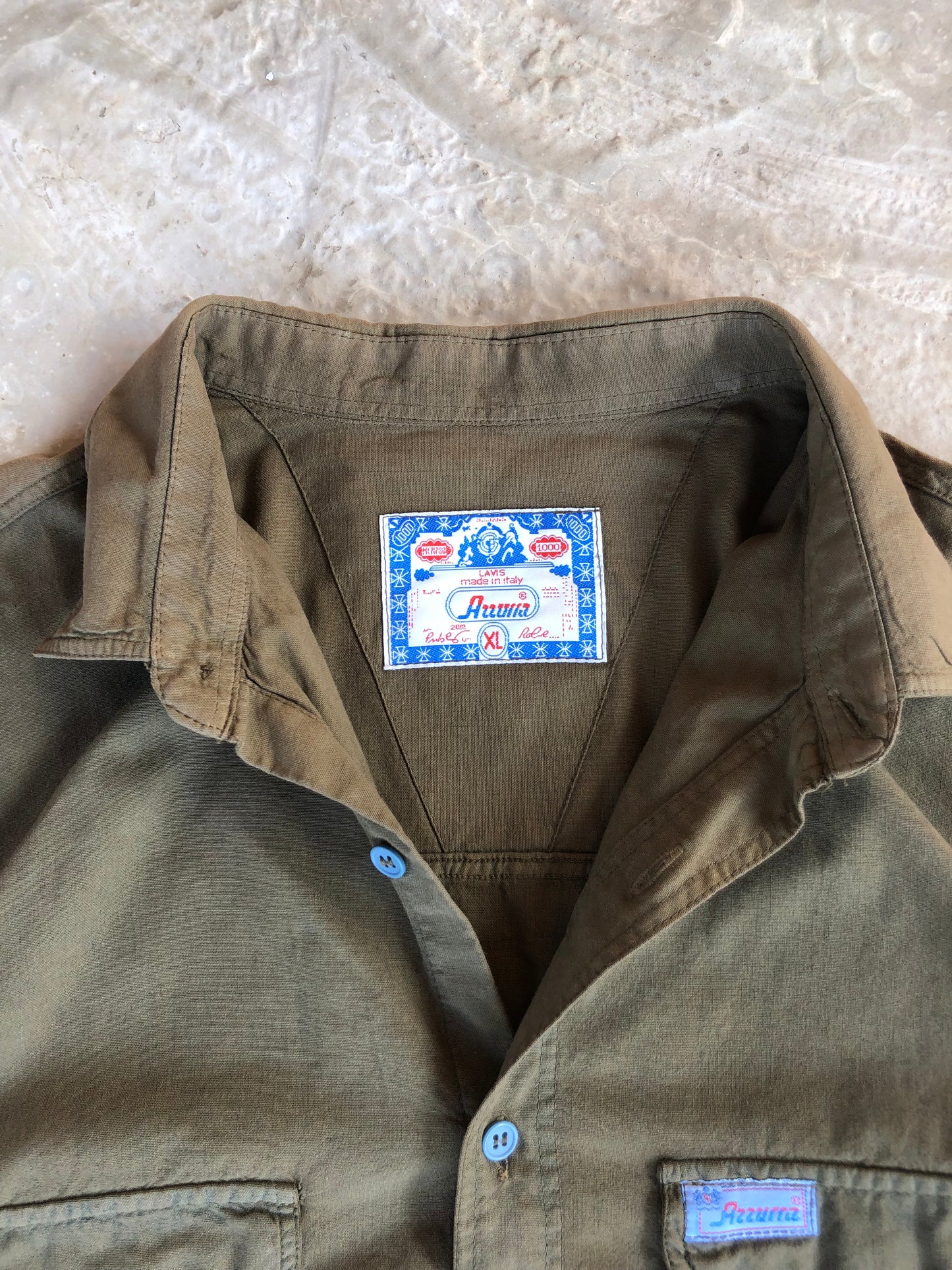 NY crop custom shirt camicia - XL