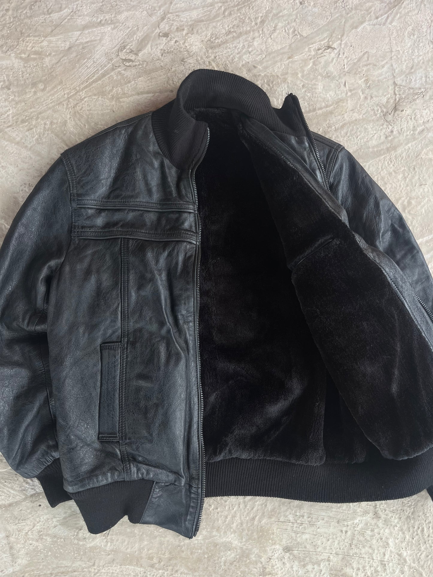 Vintage Real Leather Jacket | Giacca vera pelle - M/L