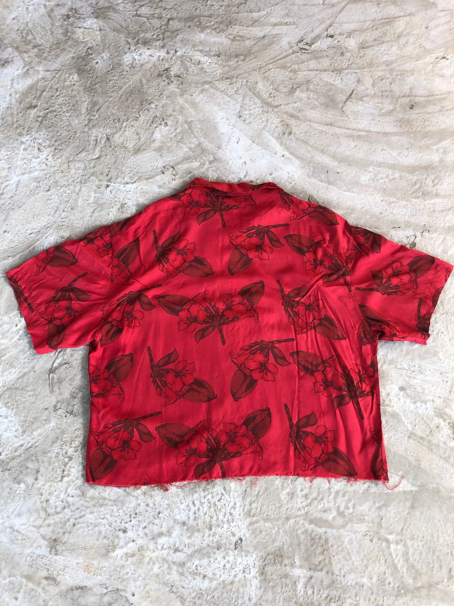 NY crop custom shirt camicia - L