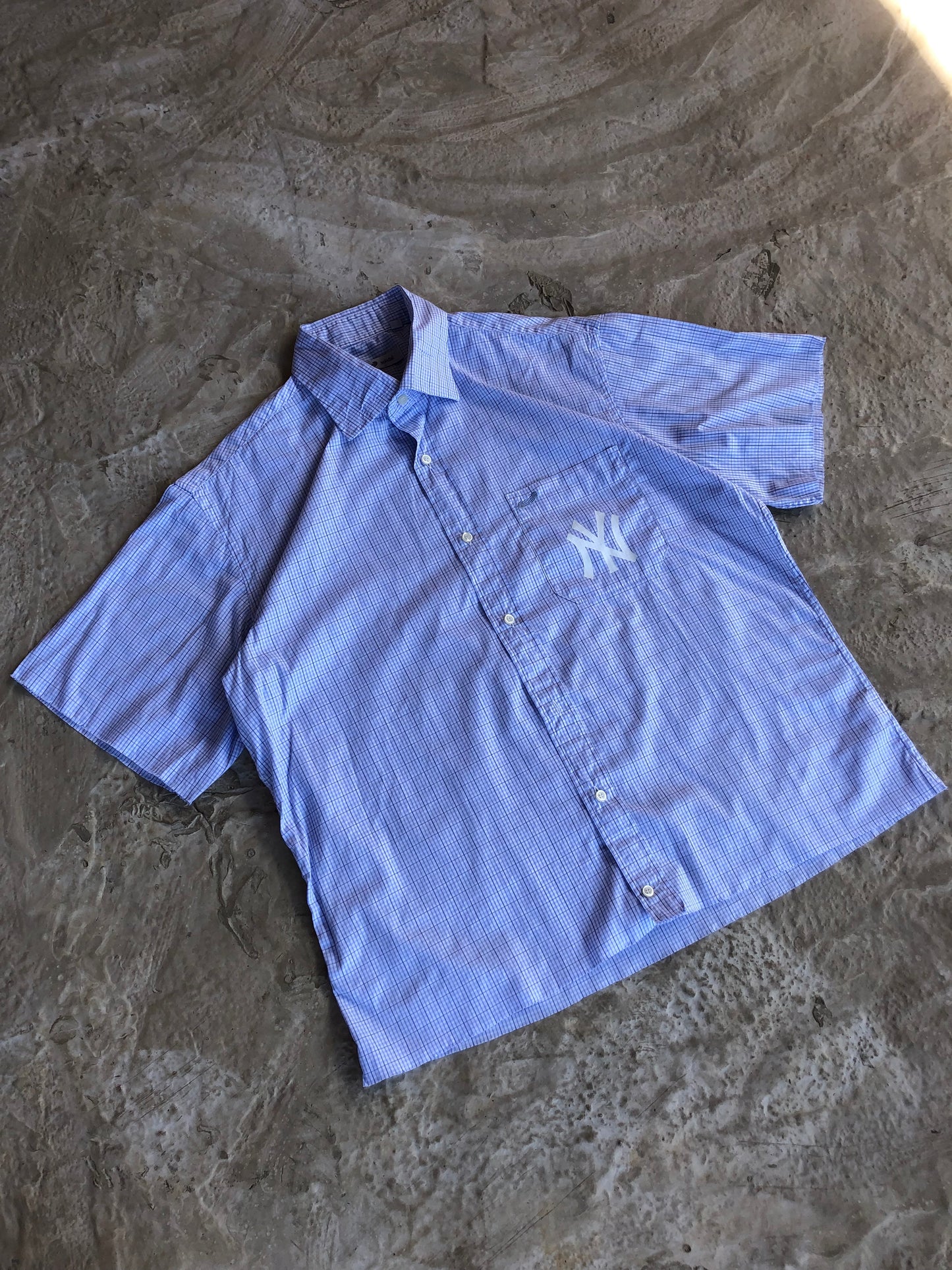 NY crop custom shirt camicia - M