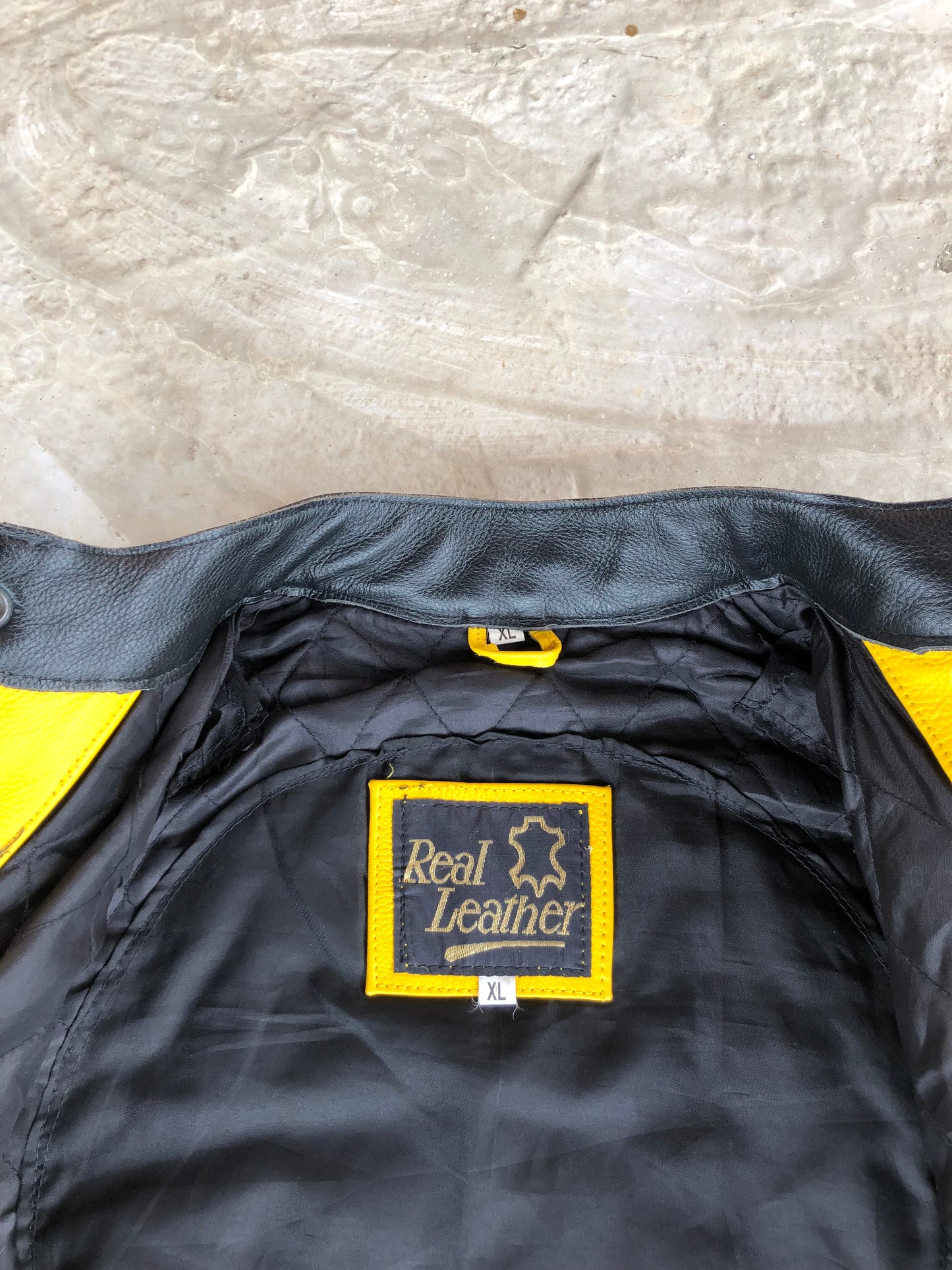Vintage Racing Jacket Real Leather Lucky Strike