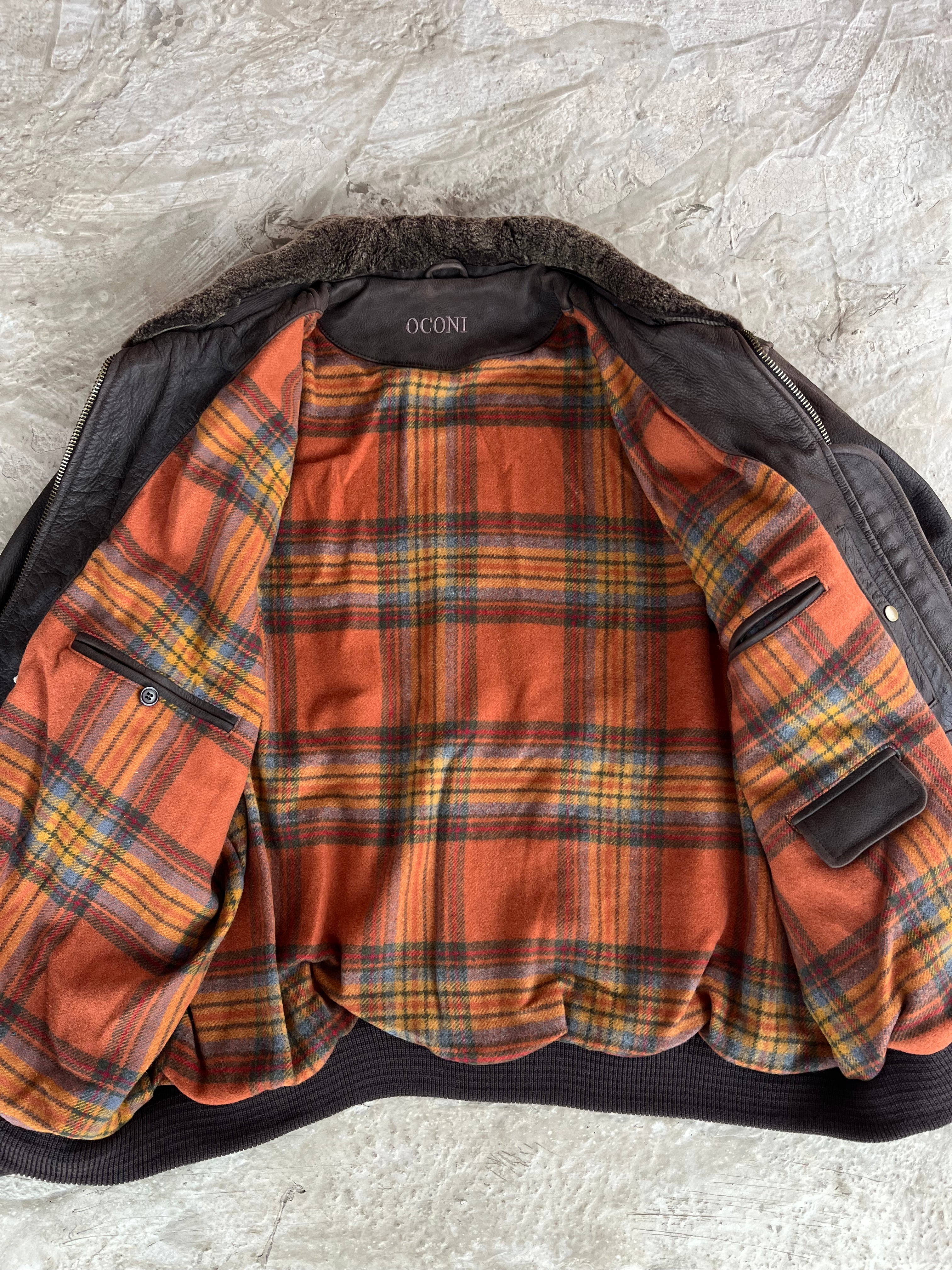 Vintage Real Leather Jacket | Giacca vera pelle - XL/XXL