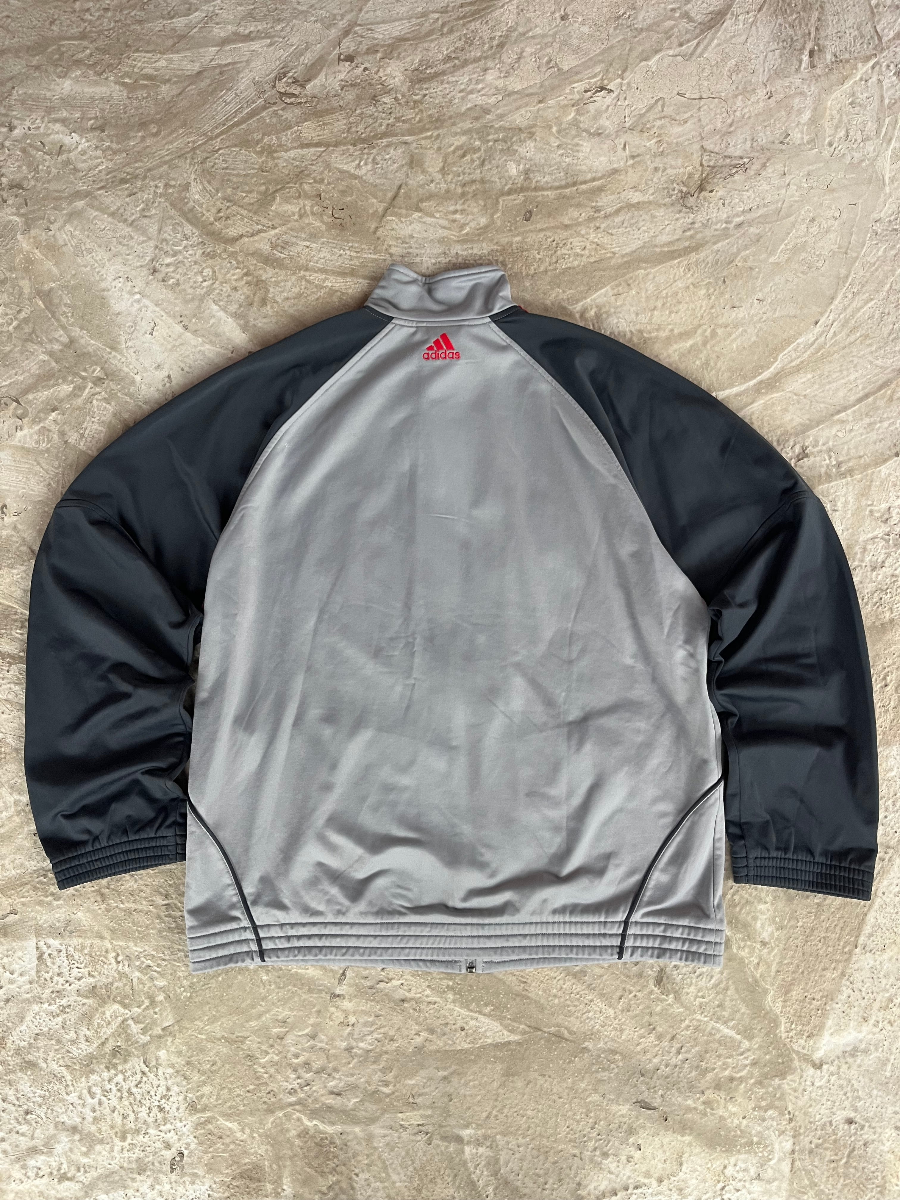 00s Adidas track jacket felpa - L