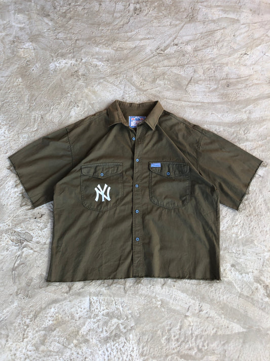 NY crop custom shirt camicia - XL