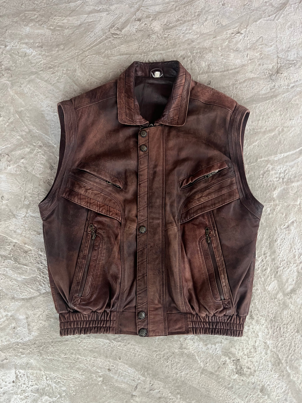 Vintage Real Leather Jacket | Giacca vera pelle - L