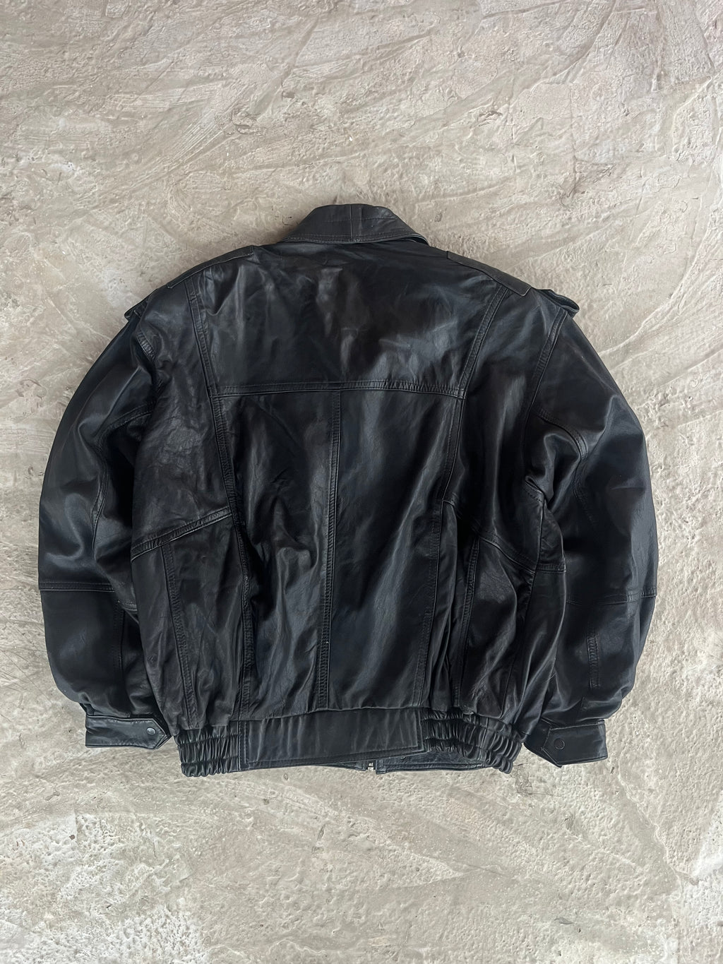 Vintage Real Leather Jacket | Giacca vera pelle - L/XL