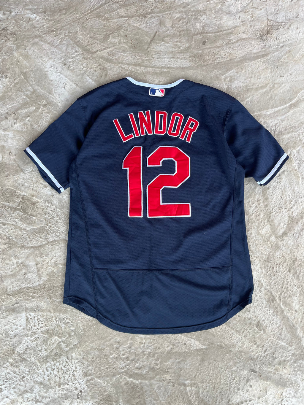 Jersey Indians Majestic Lindor 12 baseball - M