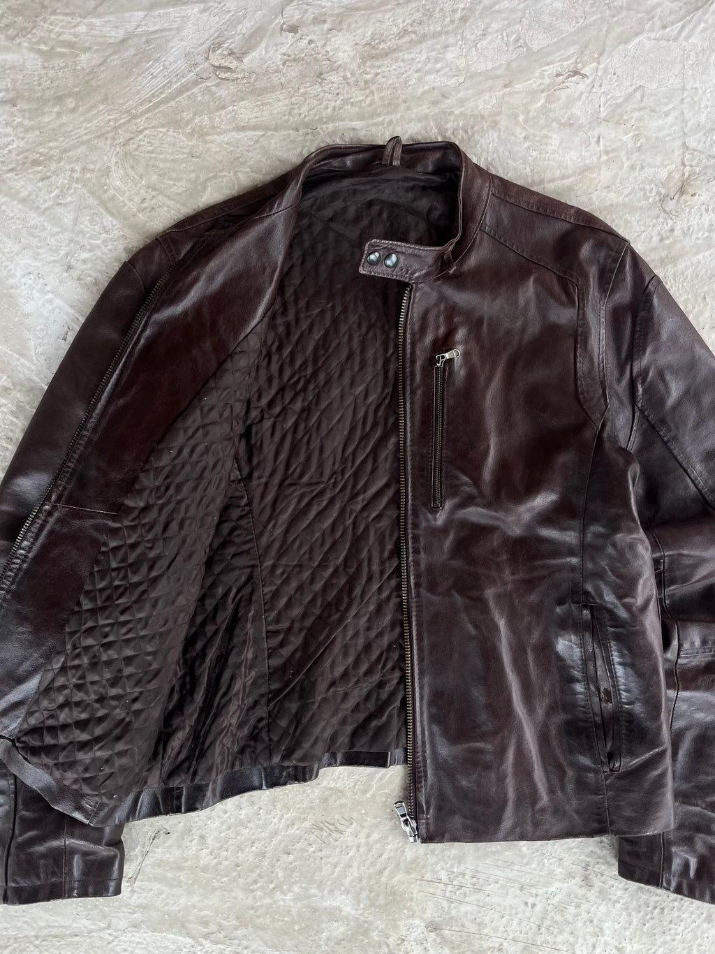 Vintage Real Leather Jacket | Giacca vera pelle - L