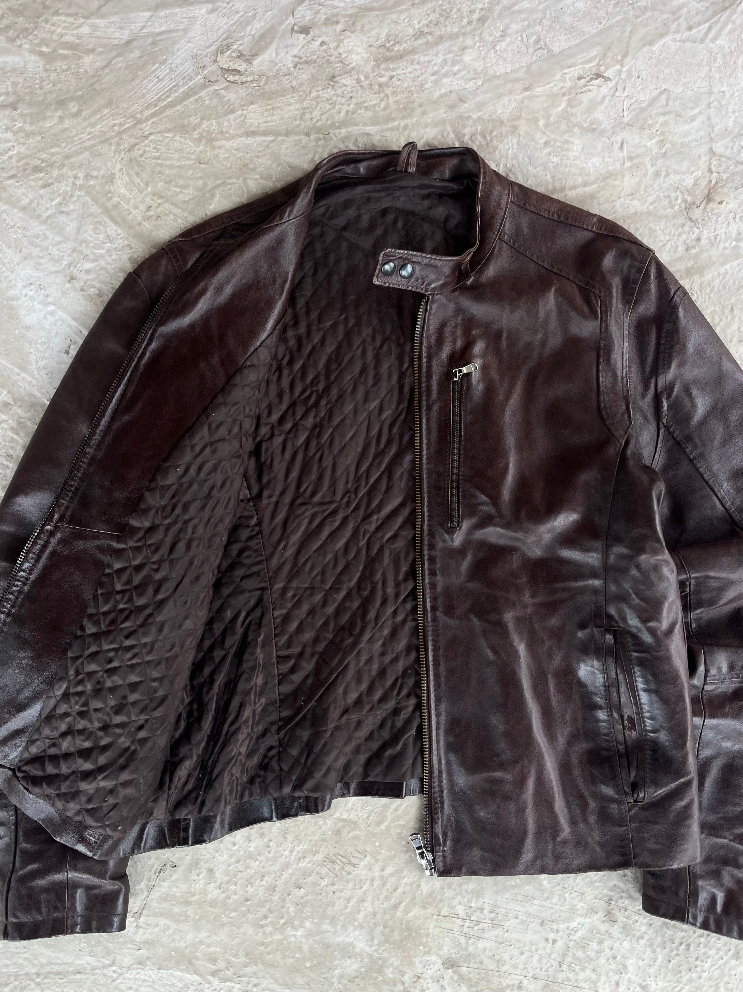 Vintage Real Leather Jacket | Giacca vera pelle - L
