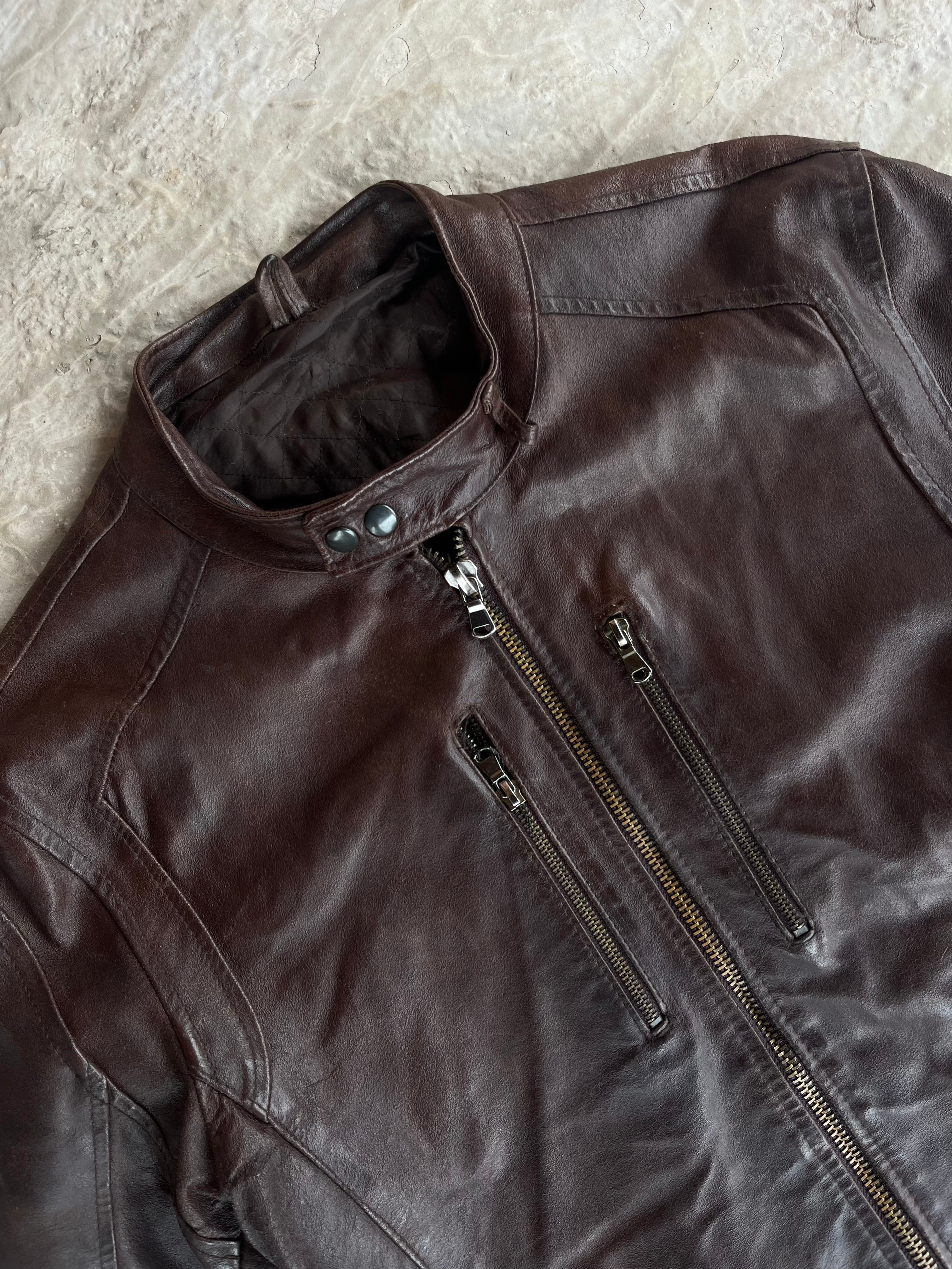 Vintage Real Leather Jacket | Giacca vera pelle - L