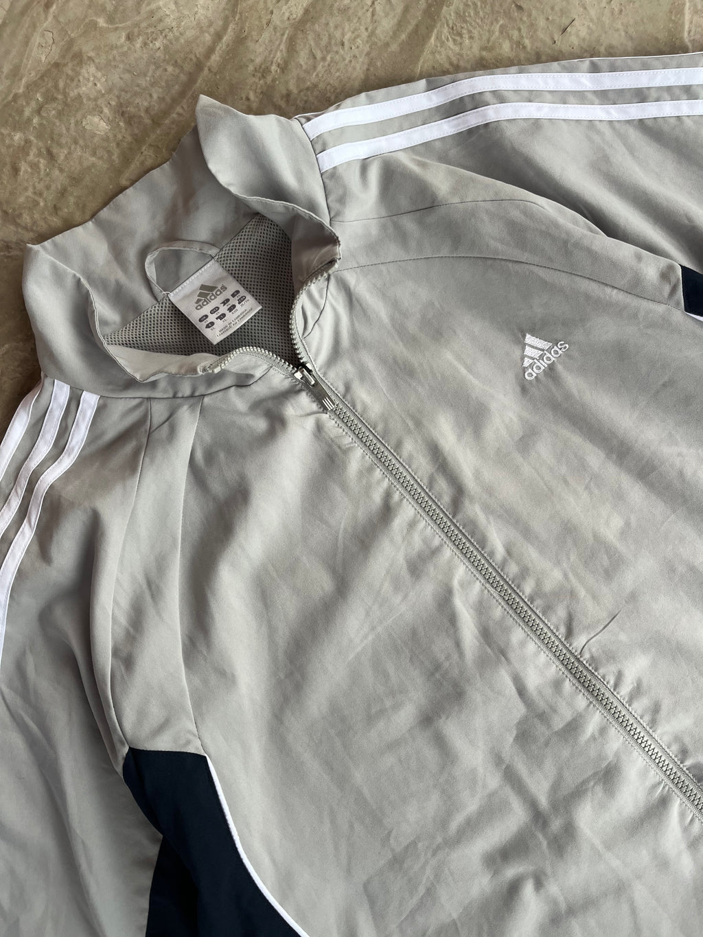 00s Adidas track jacket felpa -XL