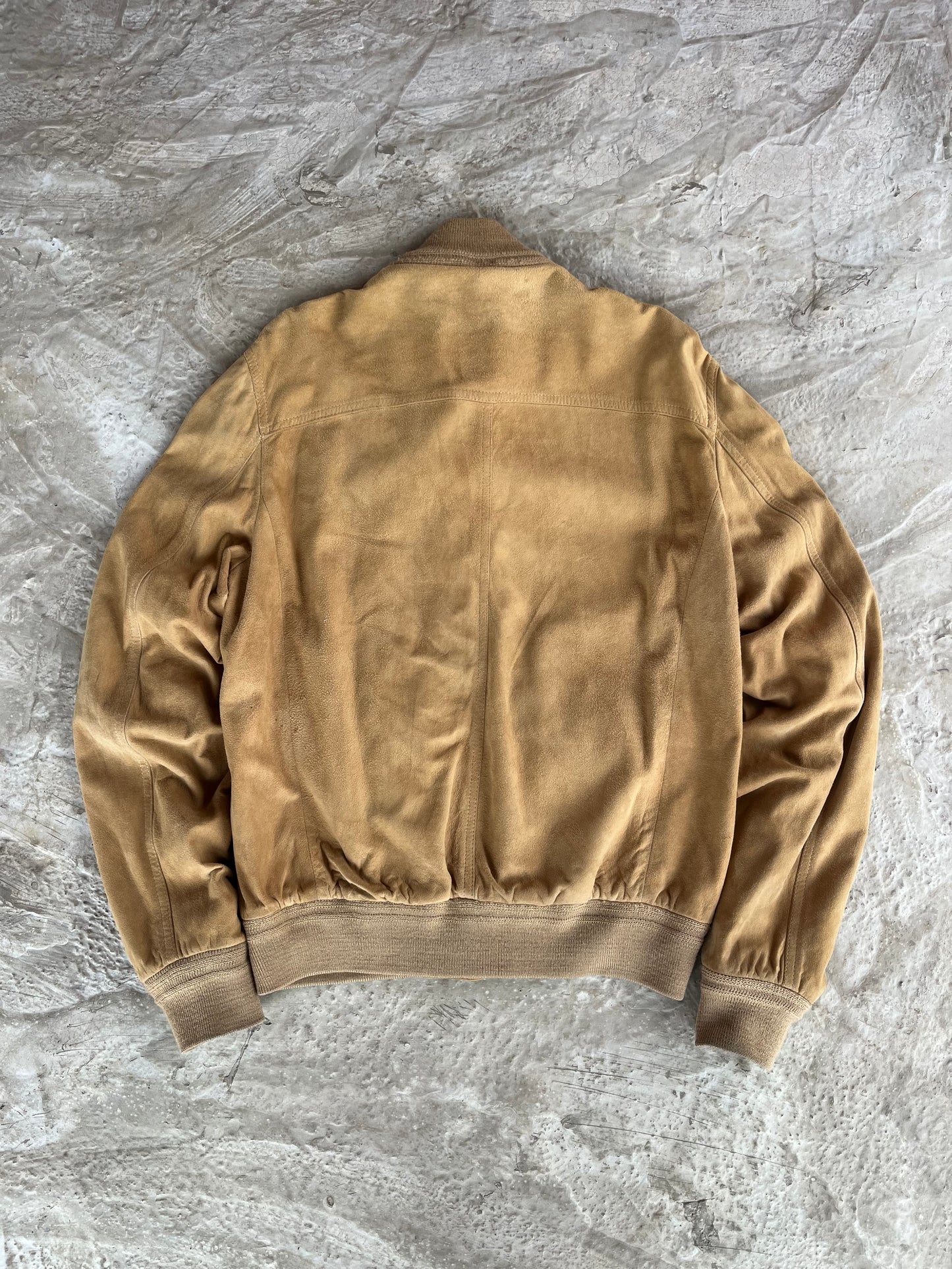 Vintage Real Suede Leather Jacket | Giacca vera pelle scamosciata - L