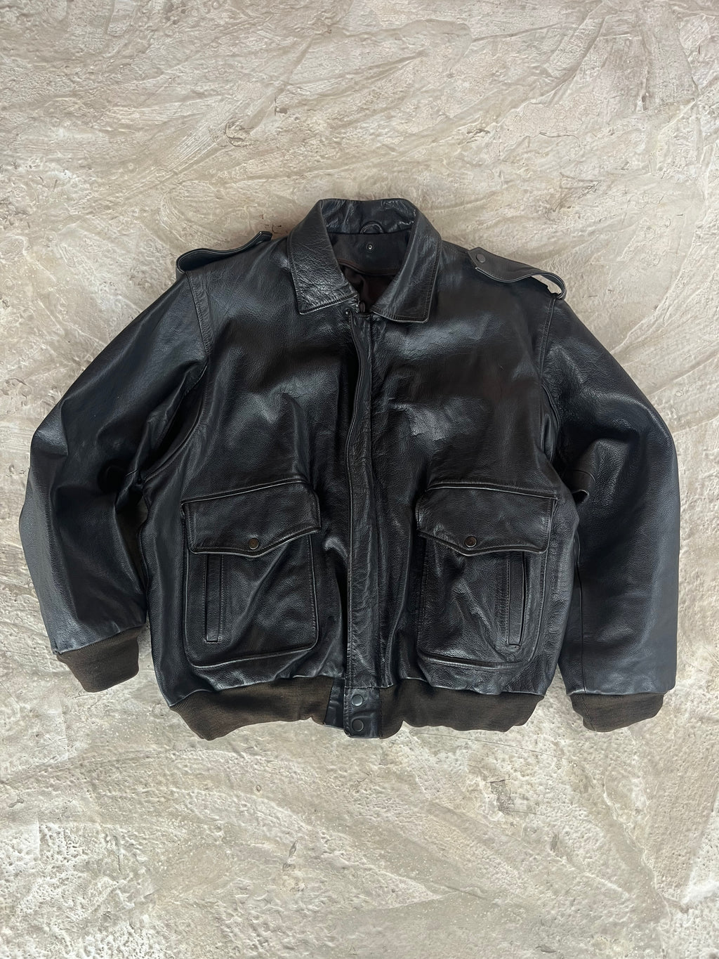Vintage Real Leather Jacket | Giacca vera pelle