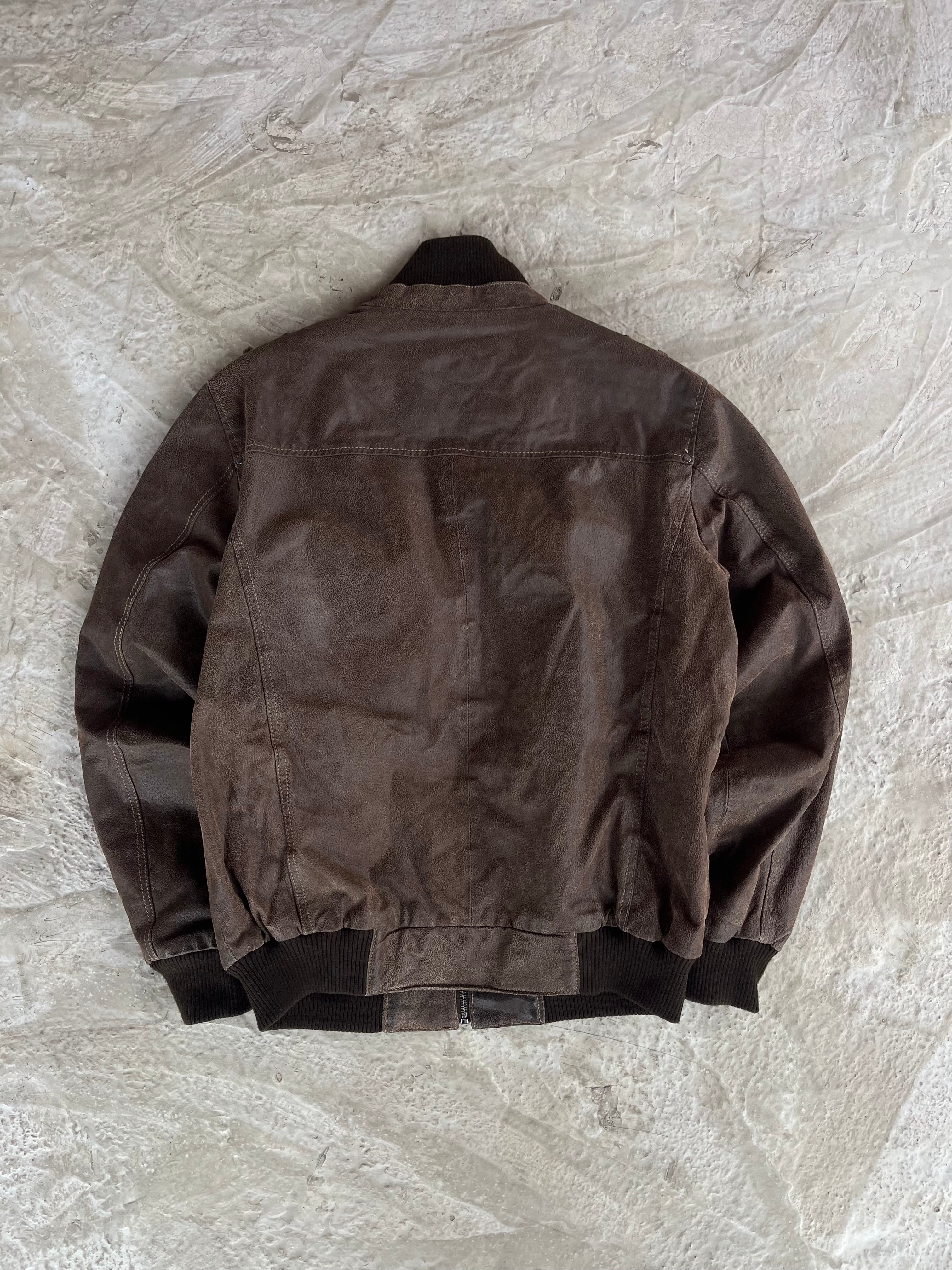 Vintage Real Leather Jacket | Giacca vera pelle - M