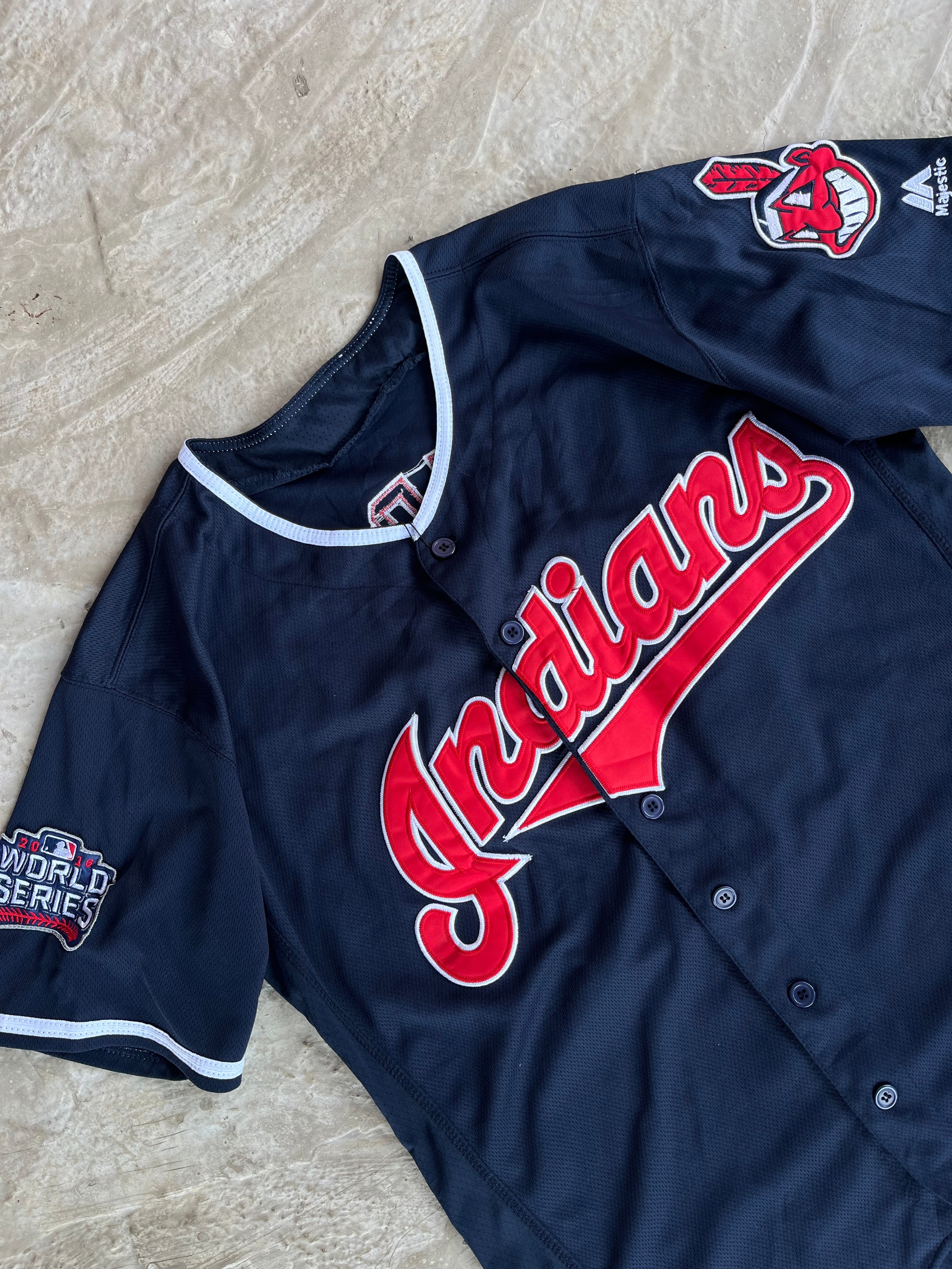 Jersey Indians Majestic Lindor 12 baseball - M