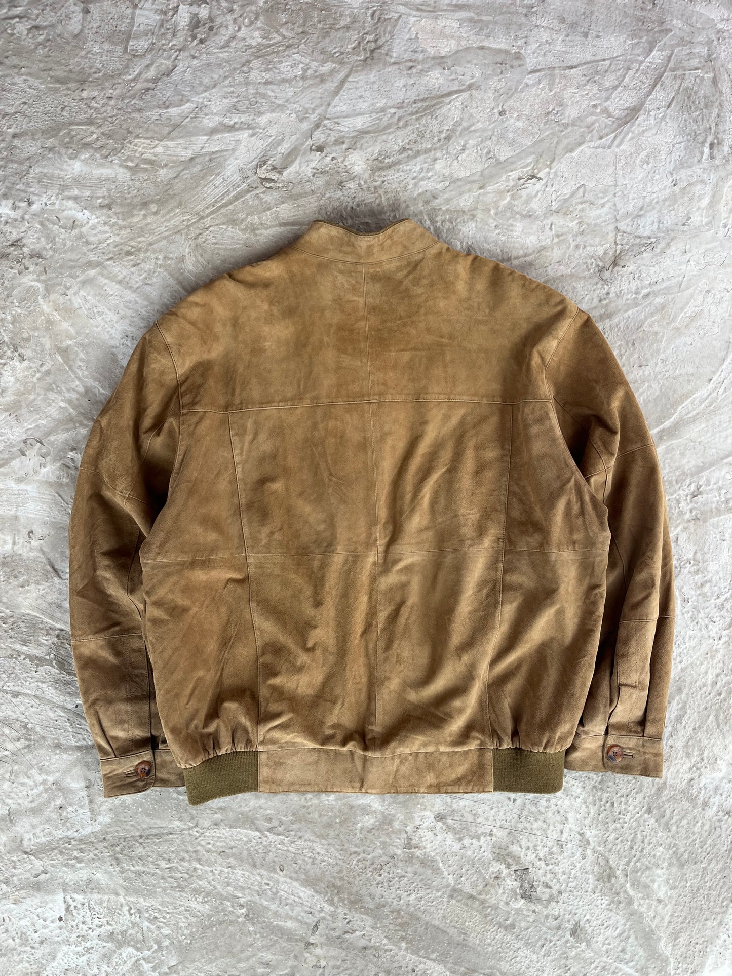Vintage Real Suede Leather Jacket | Giacca vera pelle scamosciata - XL/XXL