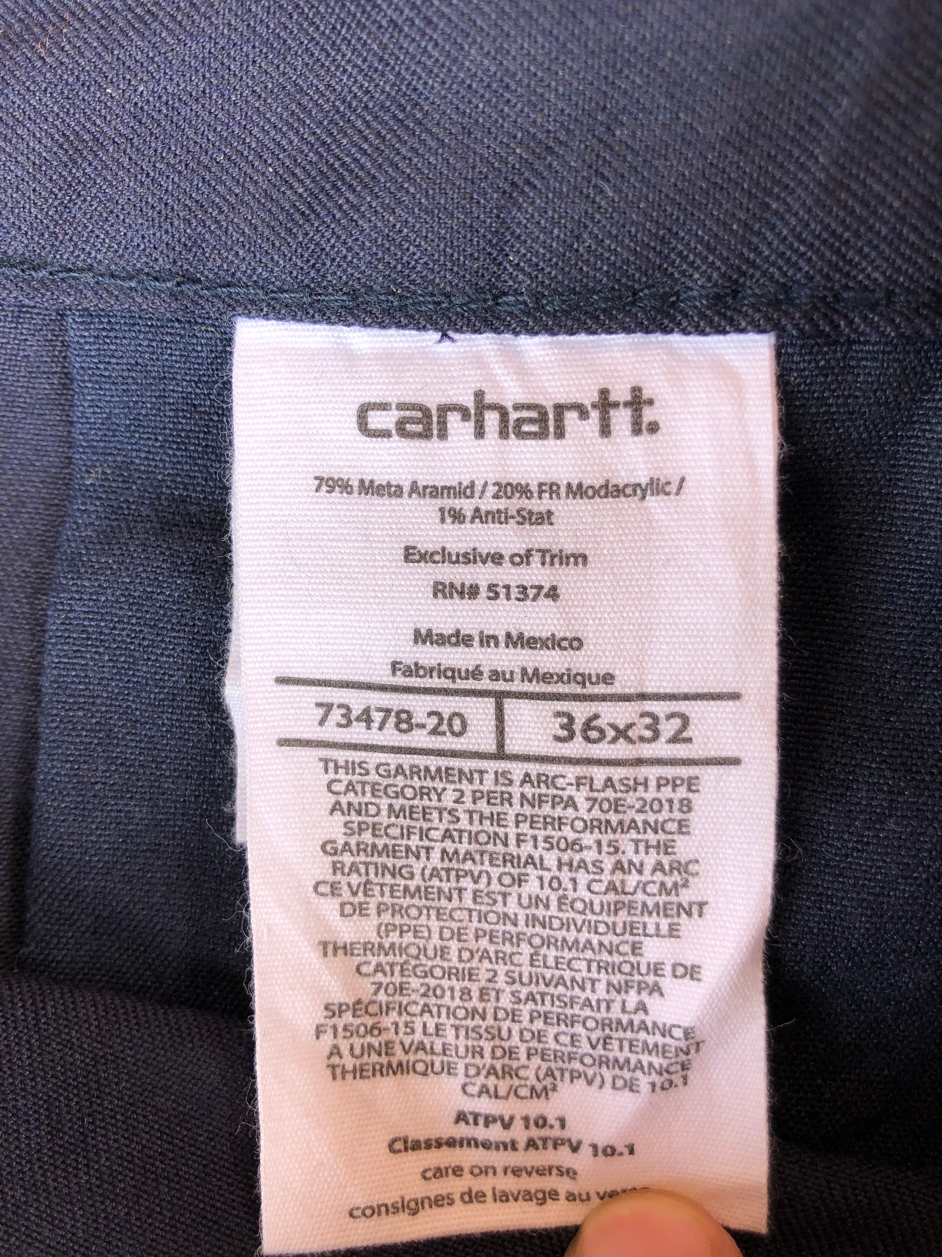 Carhartt pants made in Usa W36 L32 - L
