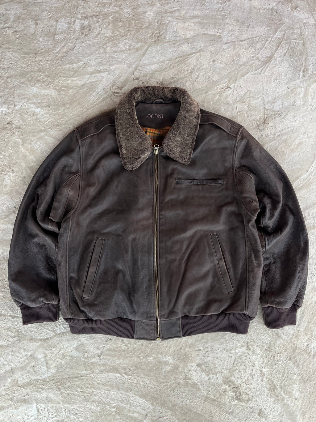 Vintage Real Leather Jacket | Giacca vera pelle - XL/XXL
