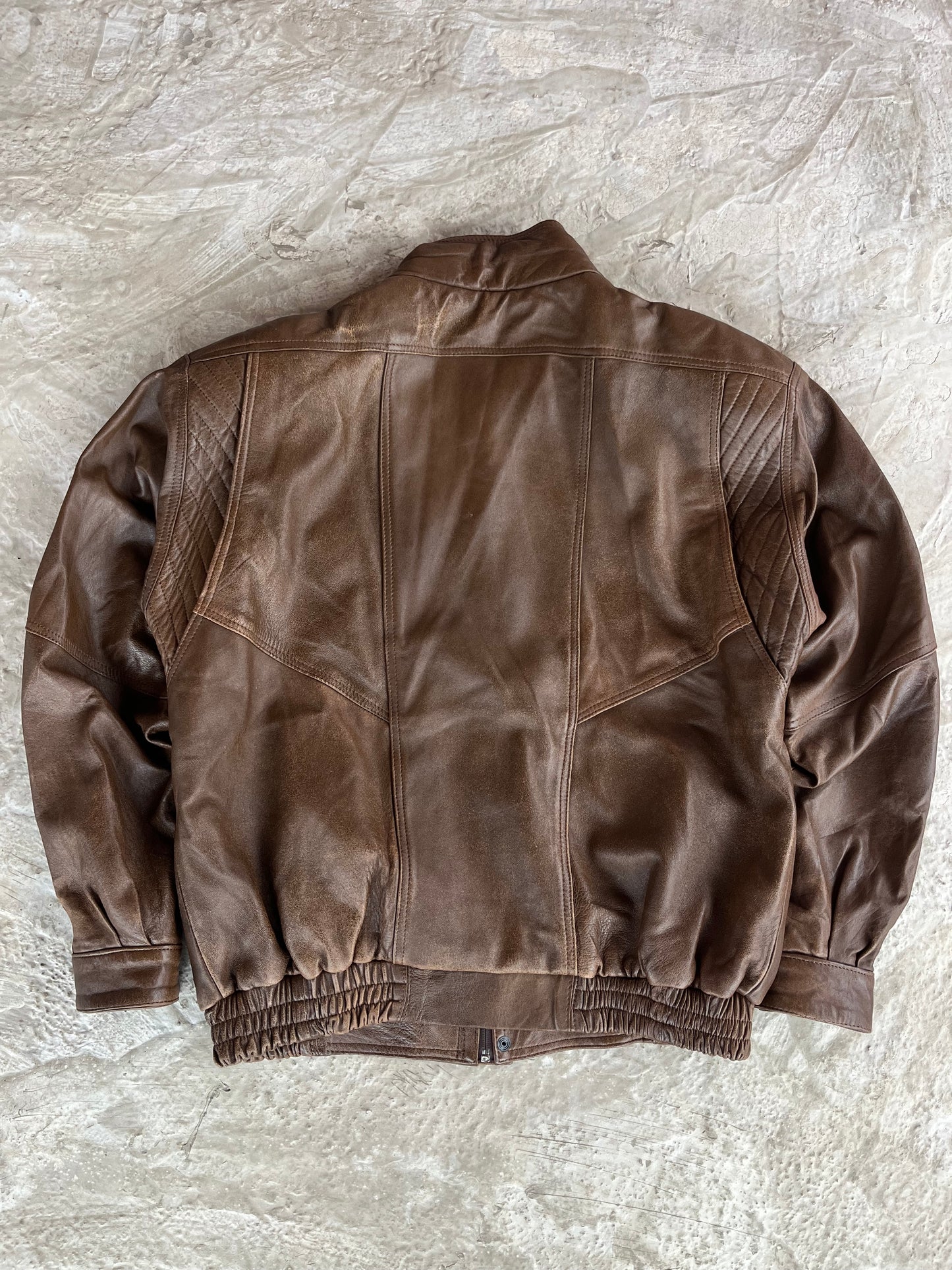 Vintage Real Leather Jacket | Giacca vera pelle - XL