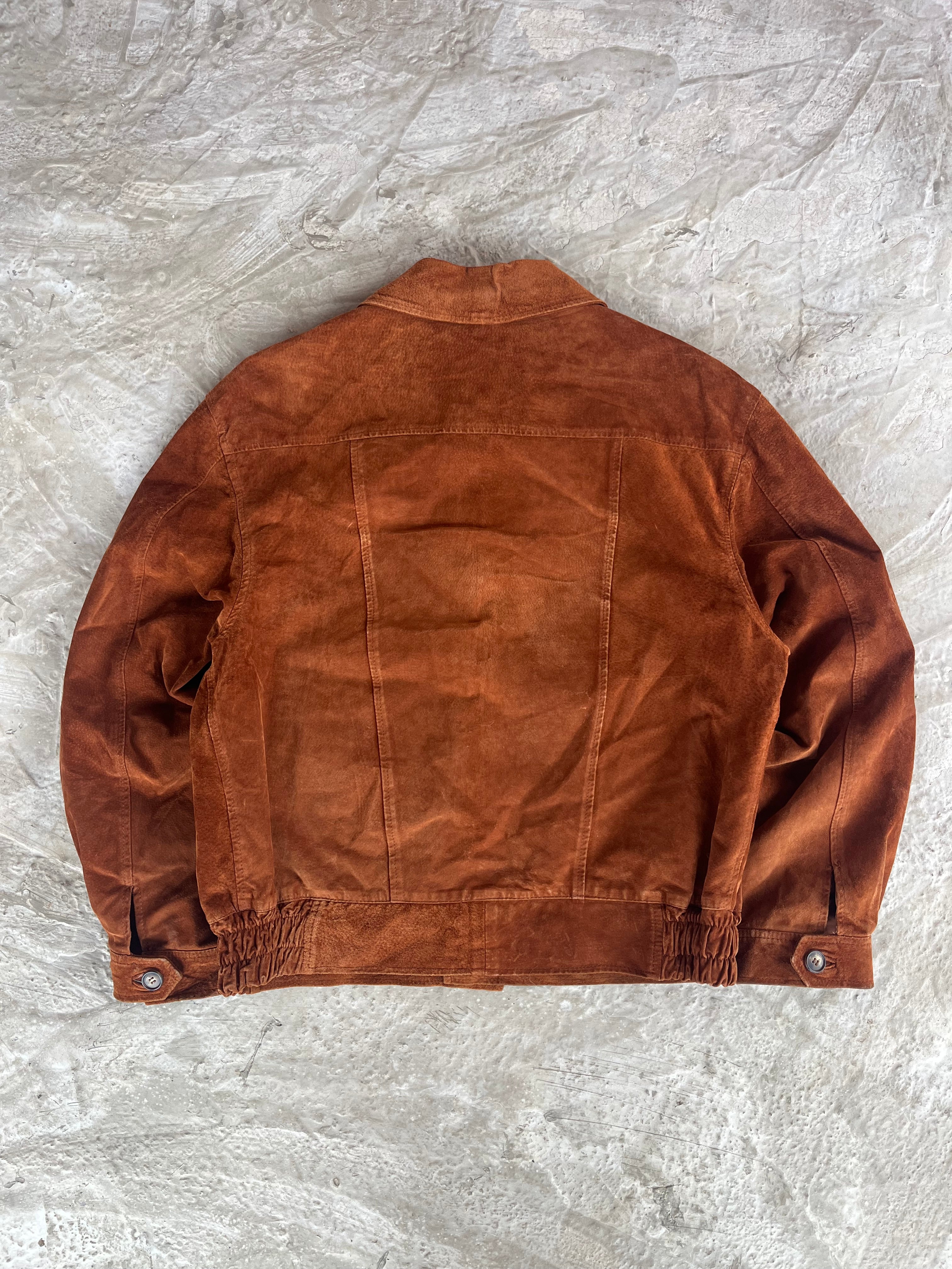 Vintage Real Suede Leather Jacket | Giacca vera pelle scamosciata - XL