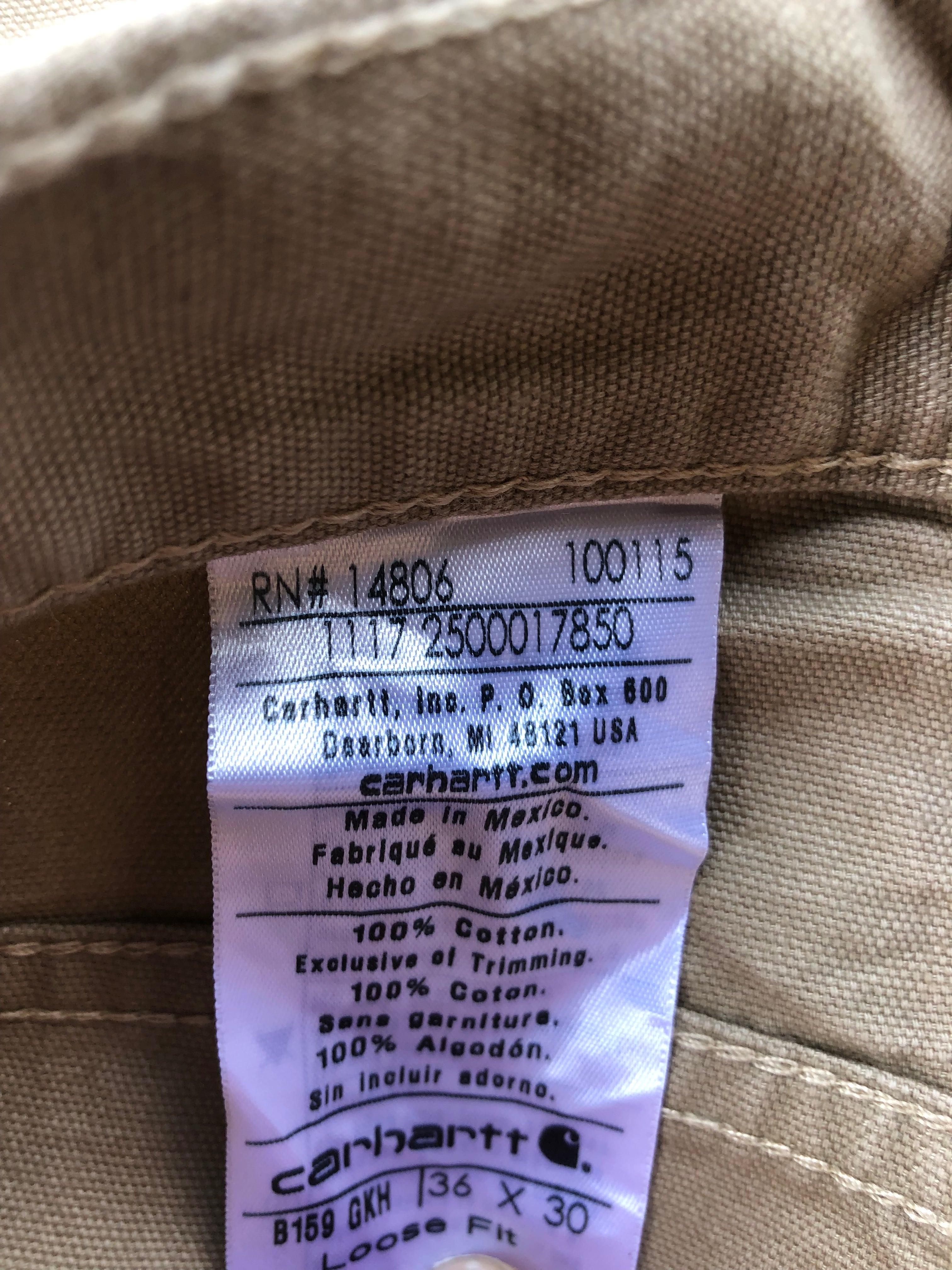 Carhartt pants made in Usa W36 L30 - L/XL