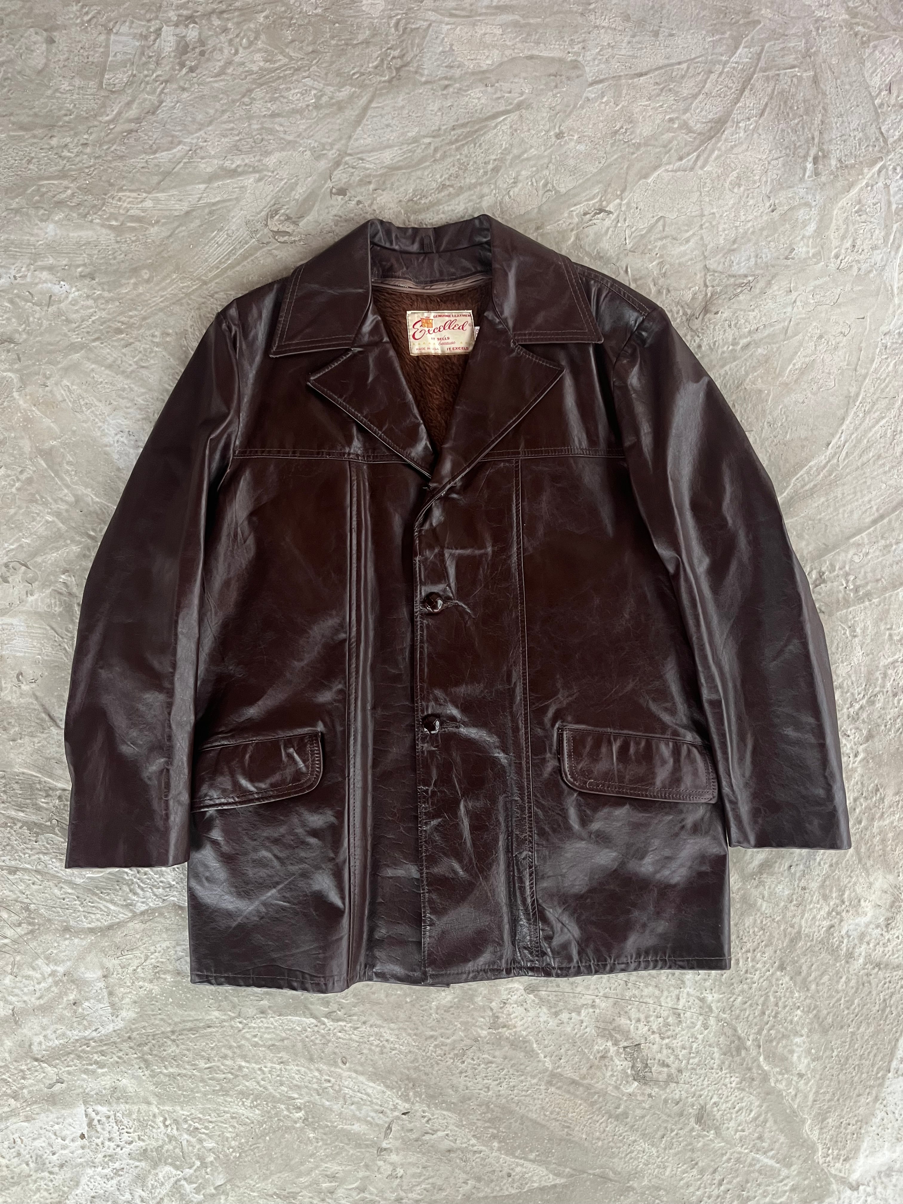 Vintage Real Leather Jacket | Giacca vera pelle - L/XL
