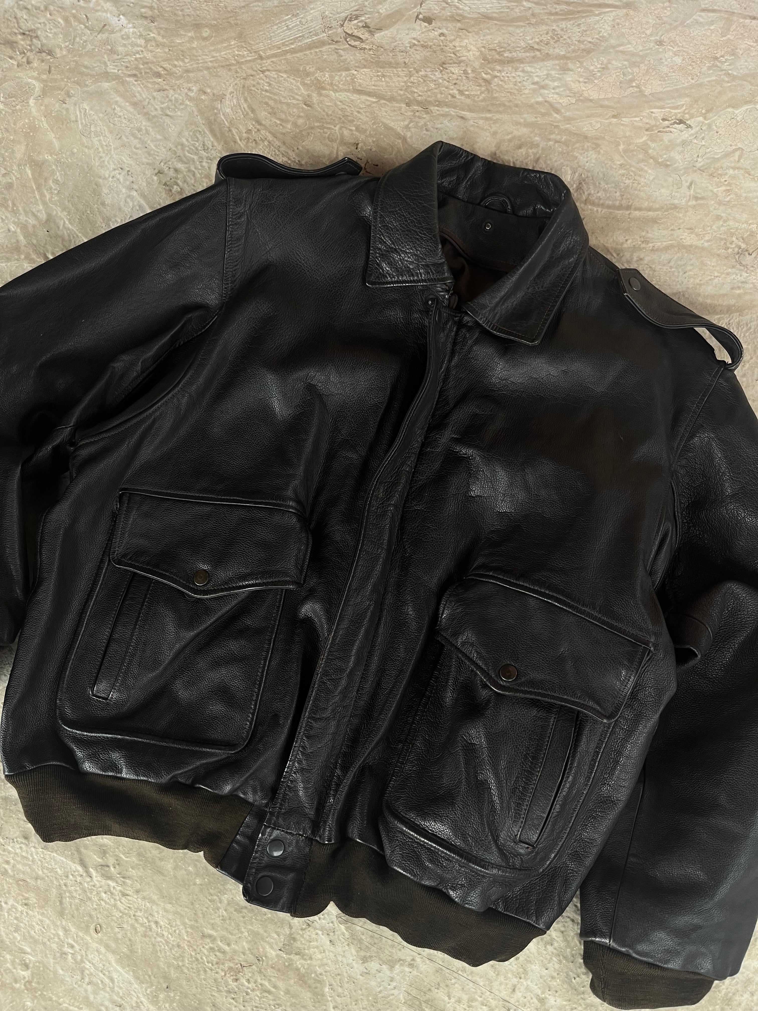 Vintage Real Leather Jacket | Giacca vera pelle