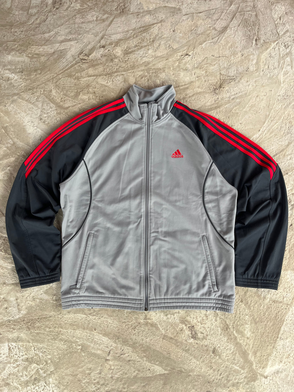 00s Adidas track jacket felpa - L