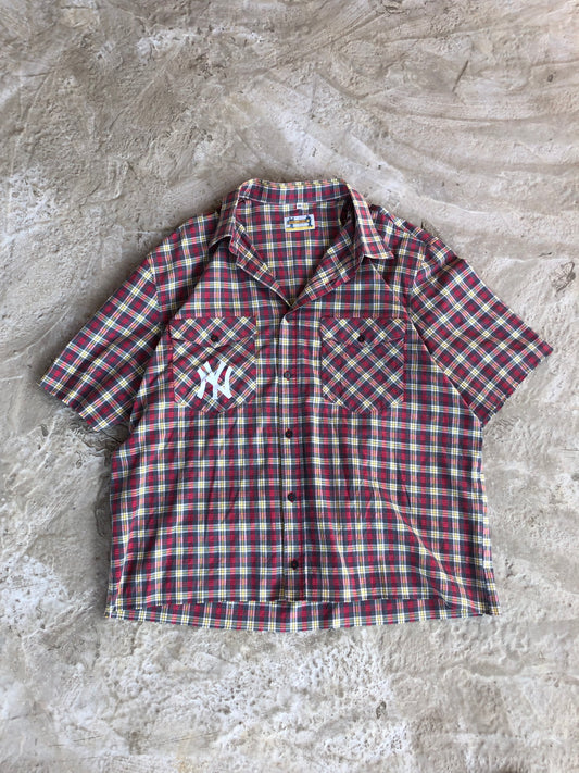 NY crop custom shirt camicia - L