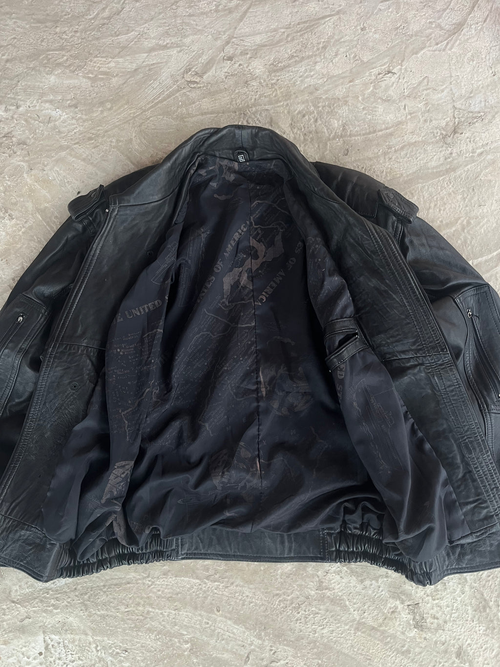Vintage Real Leather Jacket | Giacca vera pelle - L/XL