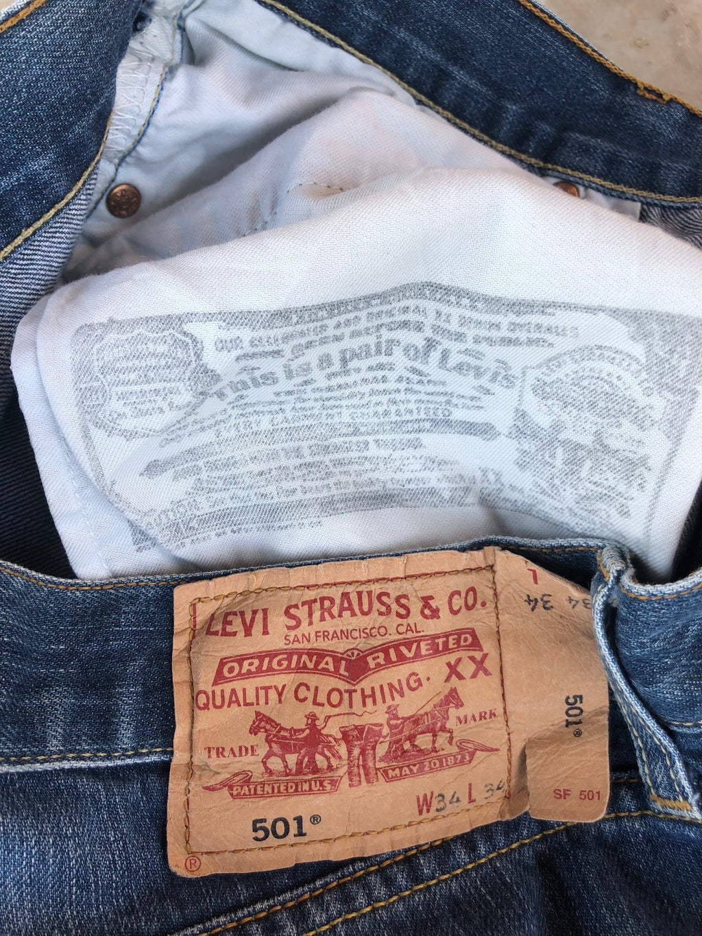 Jeans Levi’s 501 W34 L34 - M