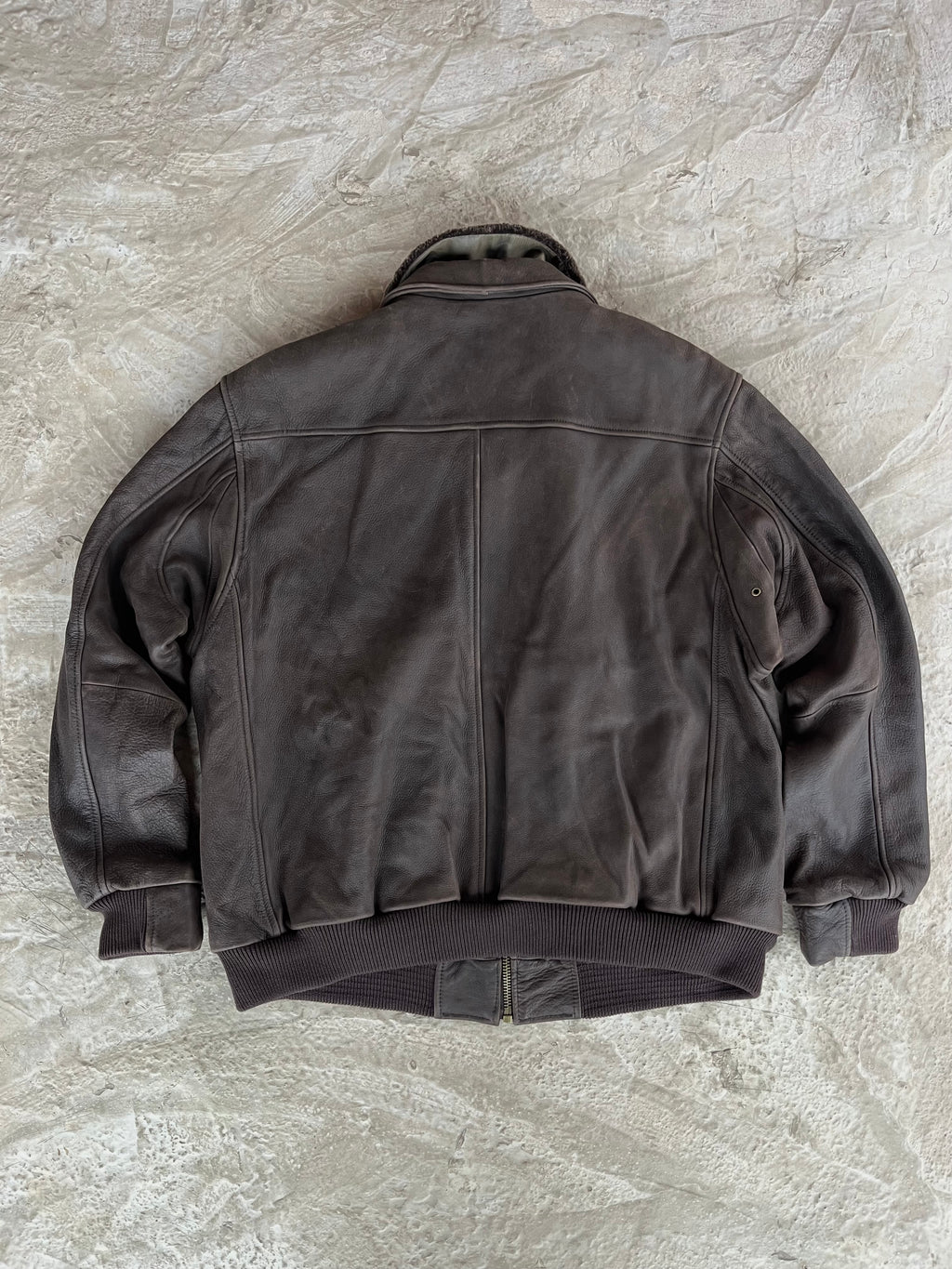 Vintage Real Leather Jacket | Giacca vera pelle - XL/XXL
