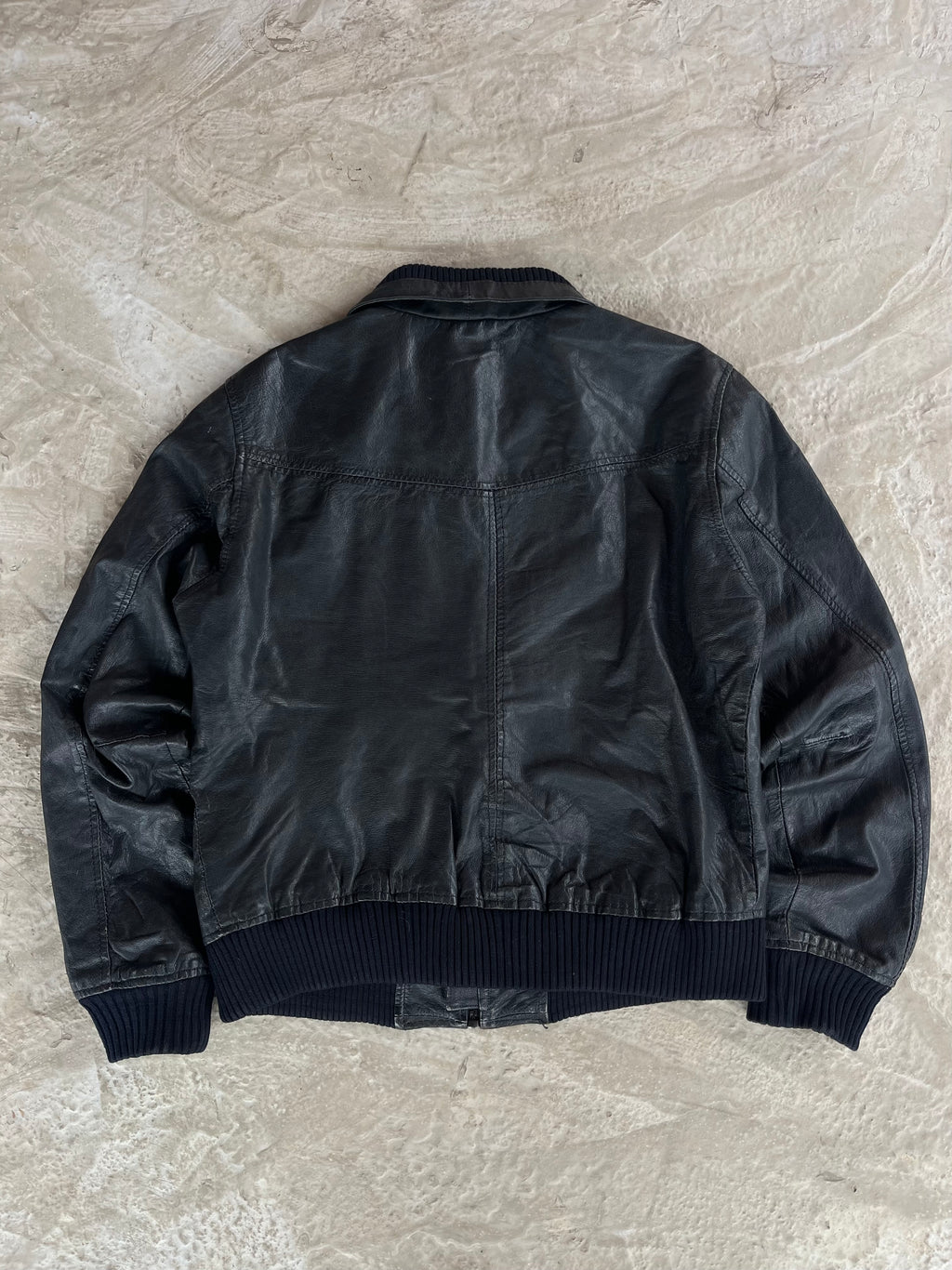 Vintage Real Leather Jacket | Giacca vera pelle - L/XL