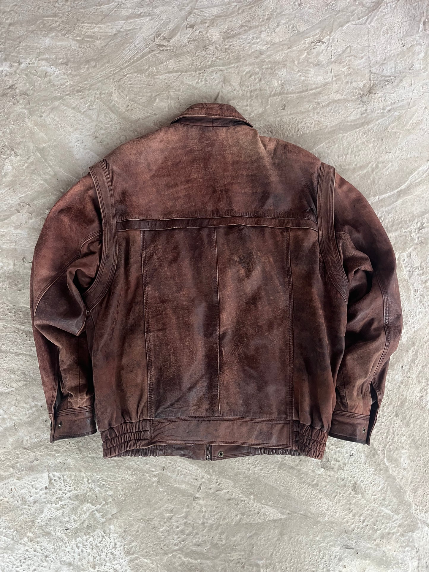 Vintage Real Leather Jacket | Giacca vera pelle - L