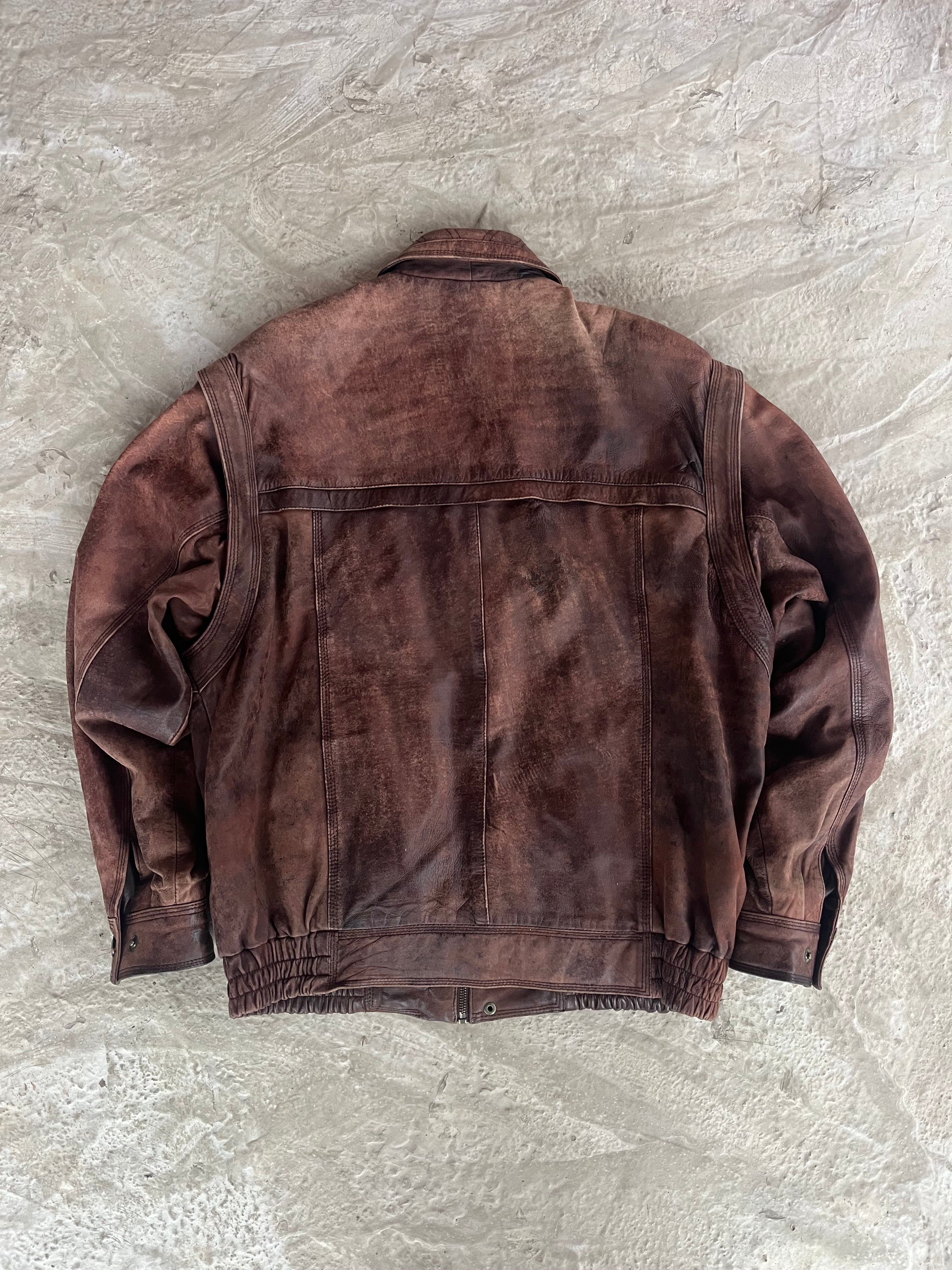 Vintage Real Leather Jacket | Giacca vera pelle - L
