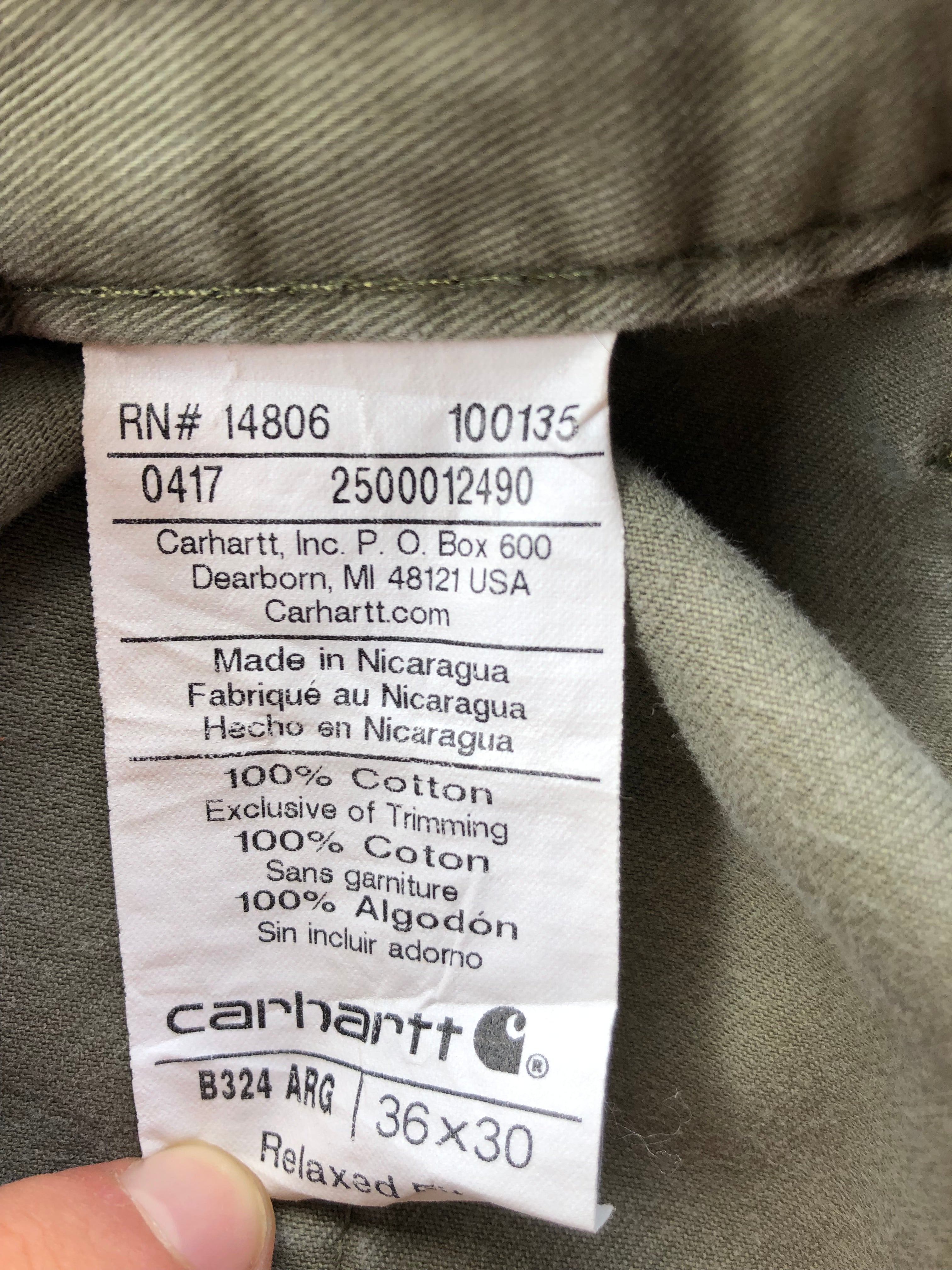 Carhartt pants made in Usa W36 L30 - L
