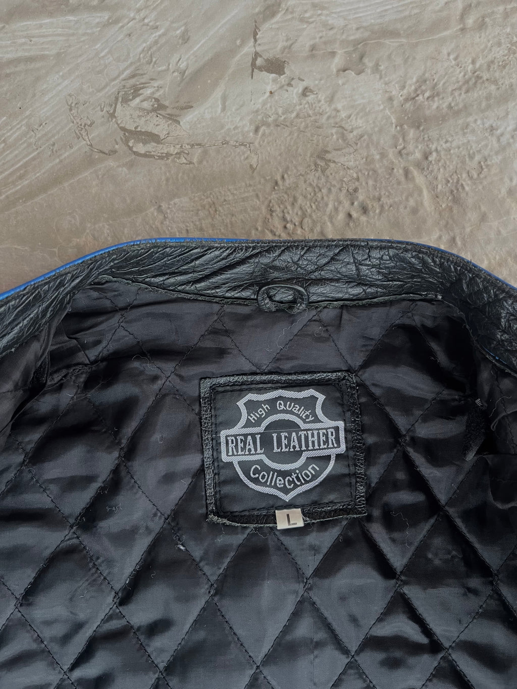 Racing Vintage Real Leather Jacket Lucky