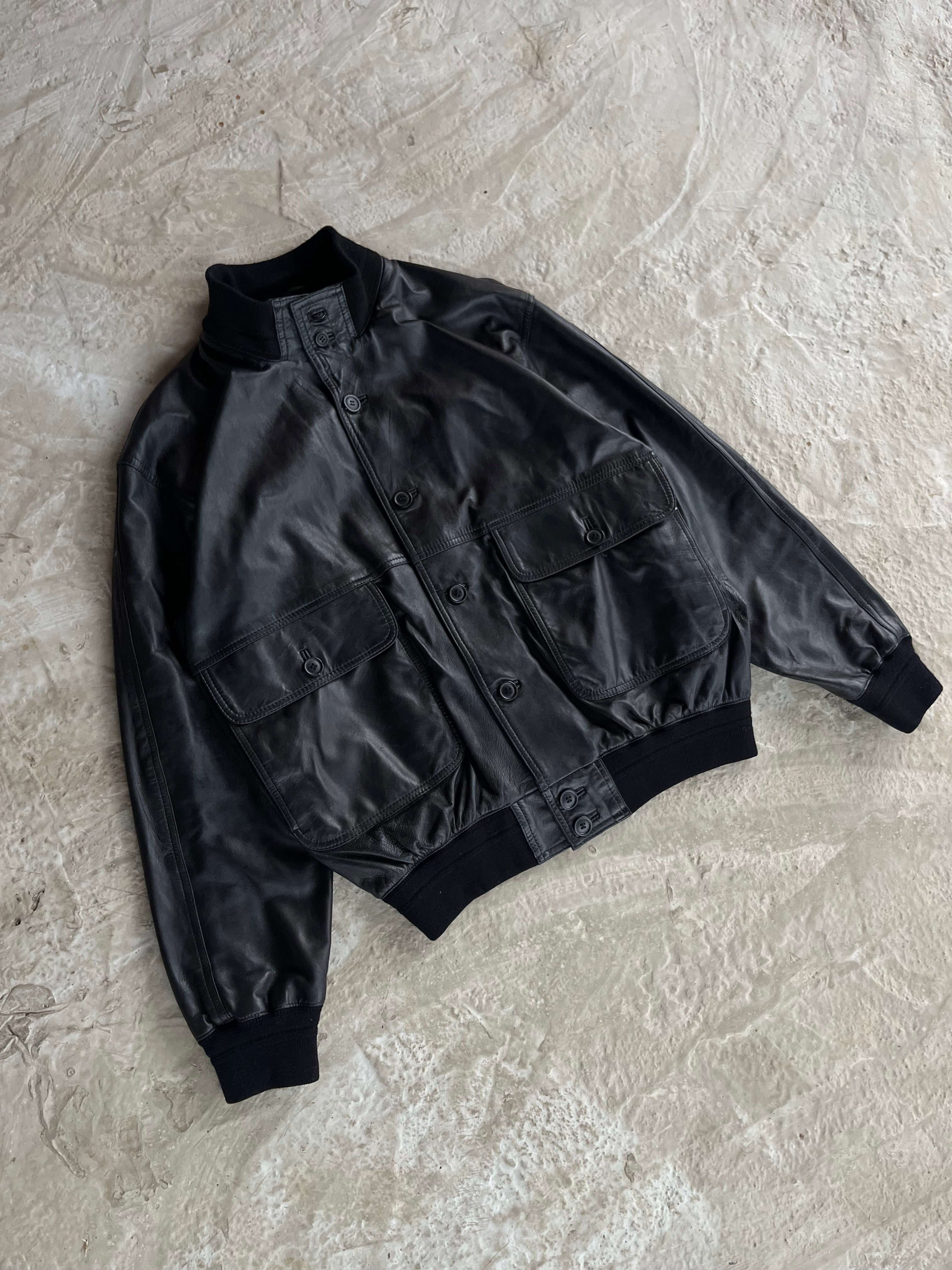 Vintage Real Leather Jacket | Giacca vera pelle