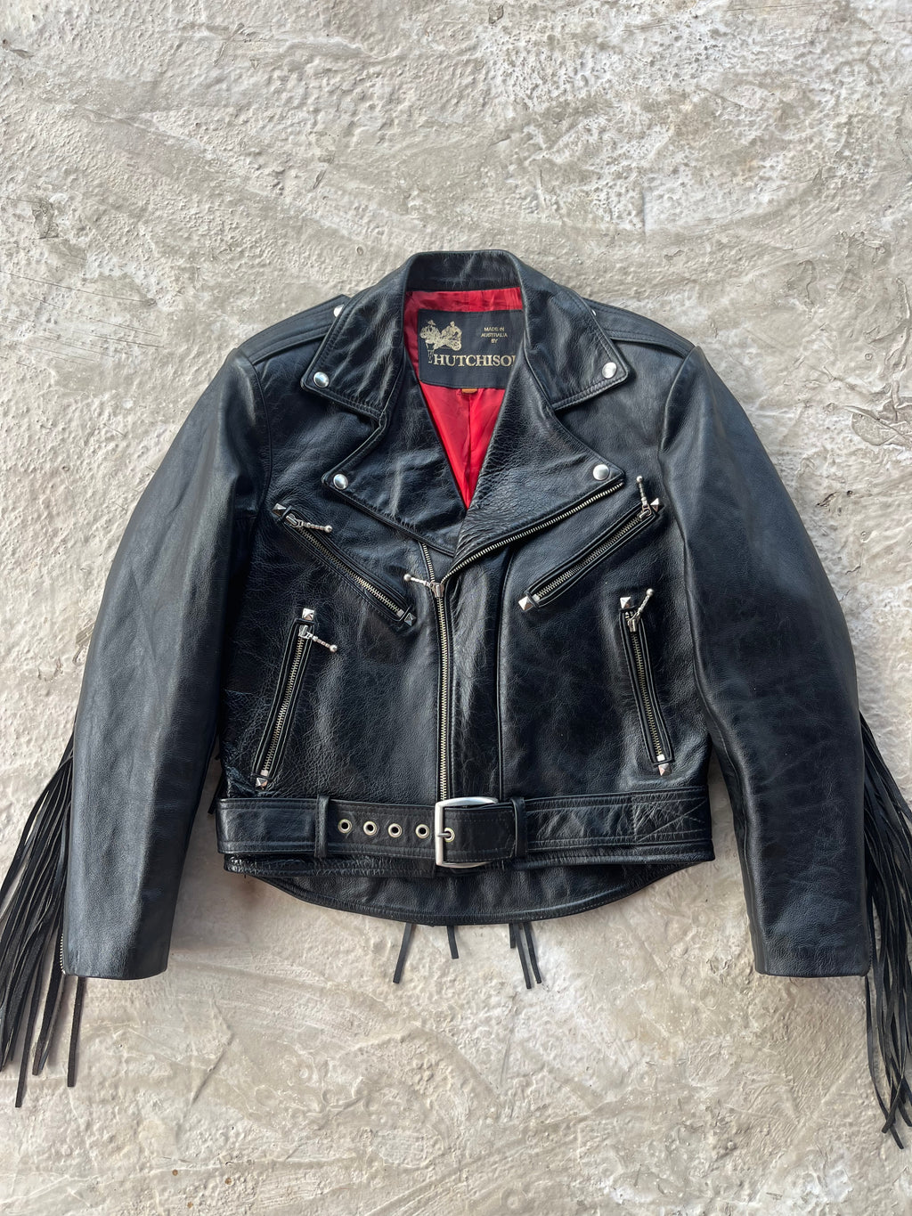 Vintage Real Leather Fringes Jacket | Giacca Chiodo vera pelle Frangie