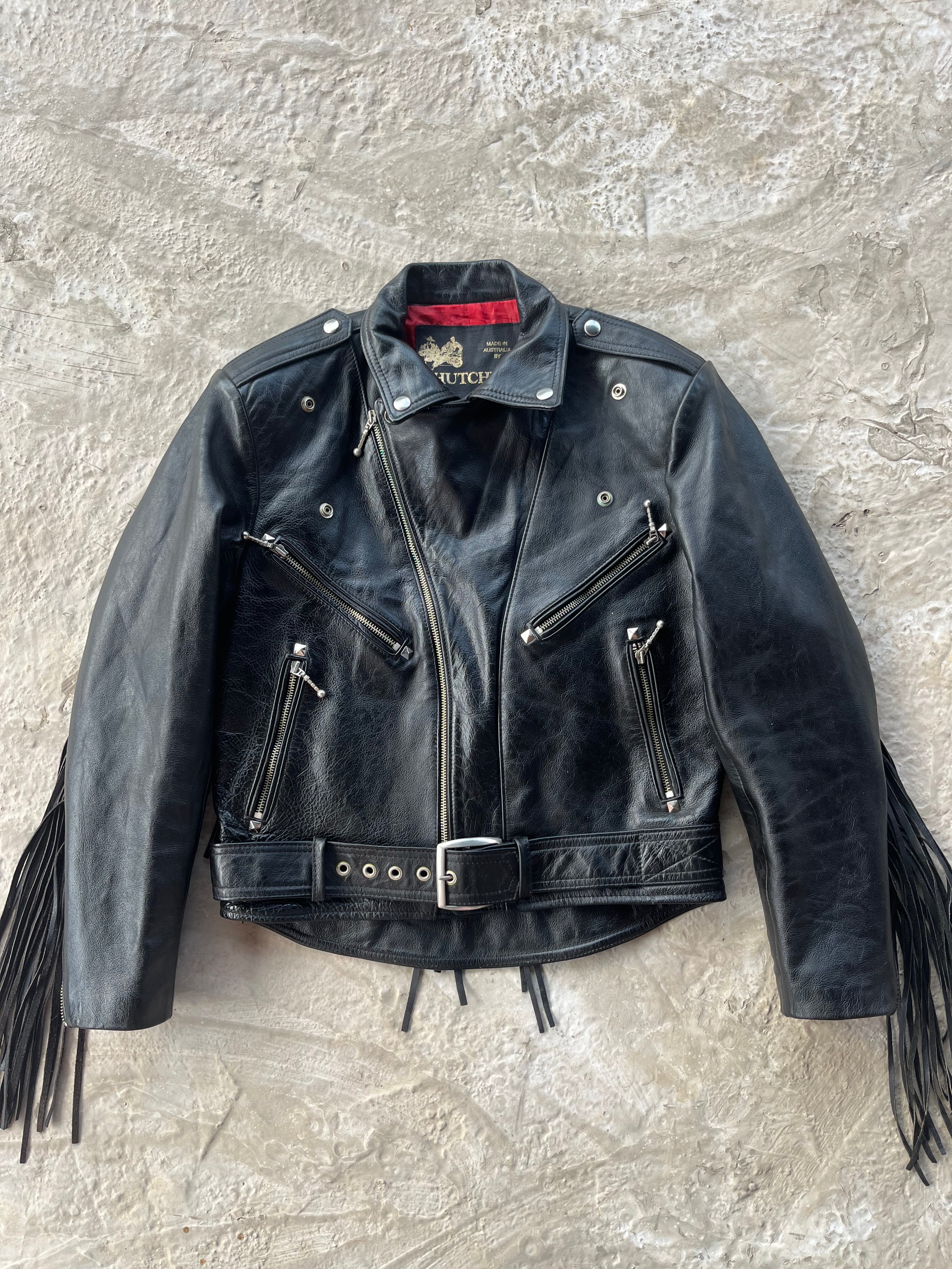 Vintage Real Leather Fringes Jacket | Giacca Chiodo vera pelle Frangie