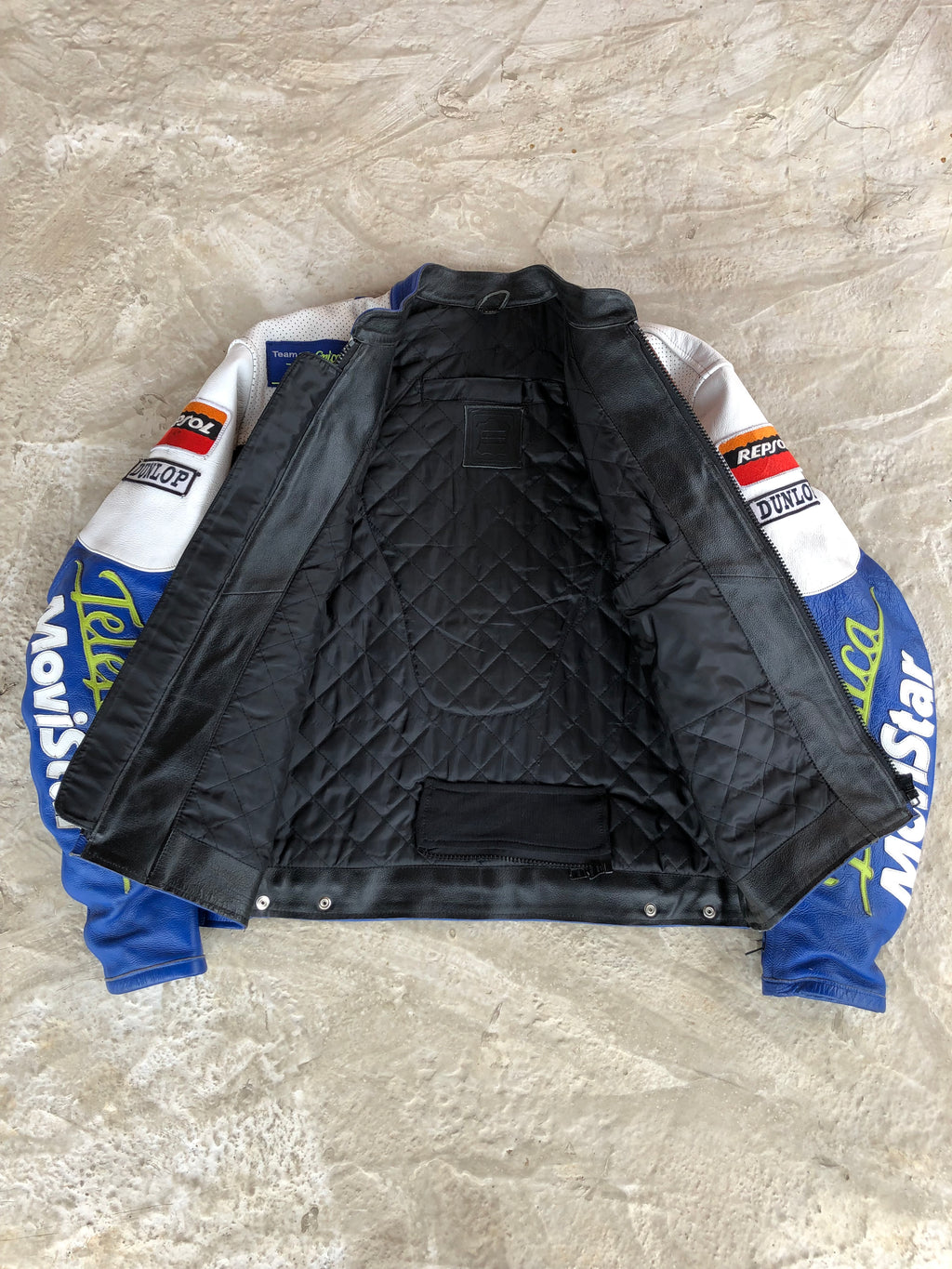 Vintage Racing Jacket Real Leather Repsol