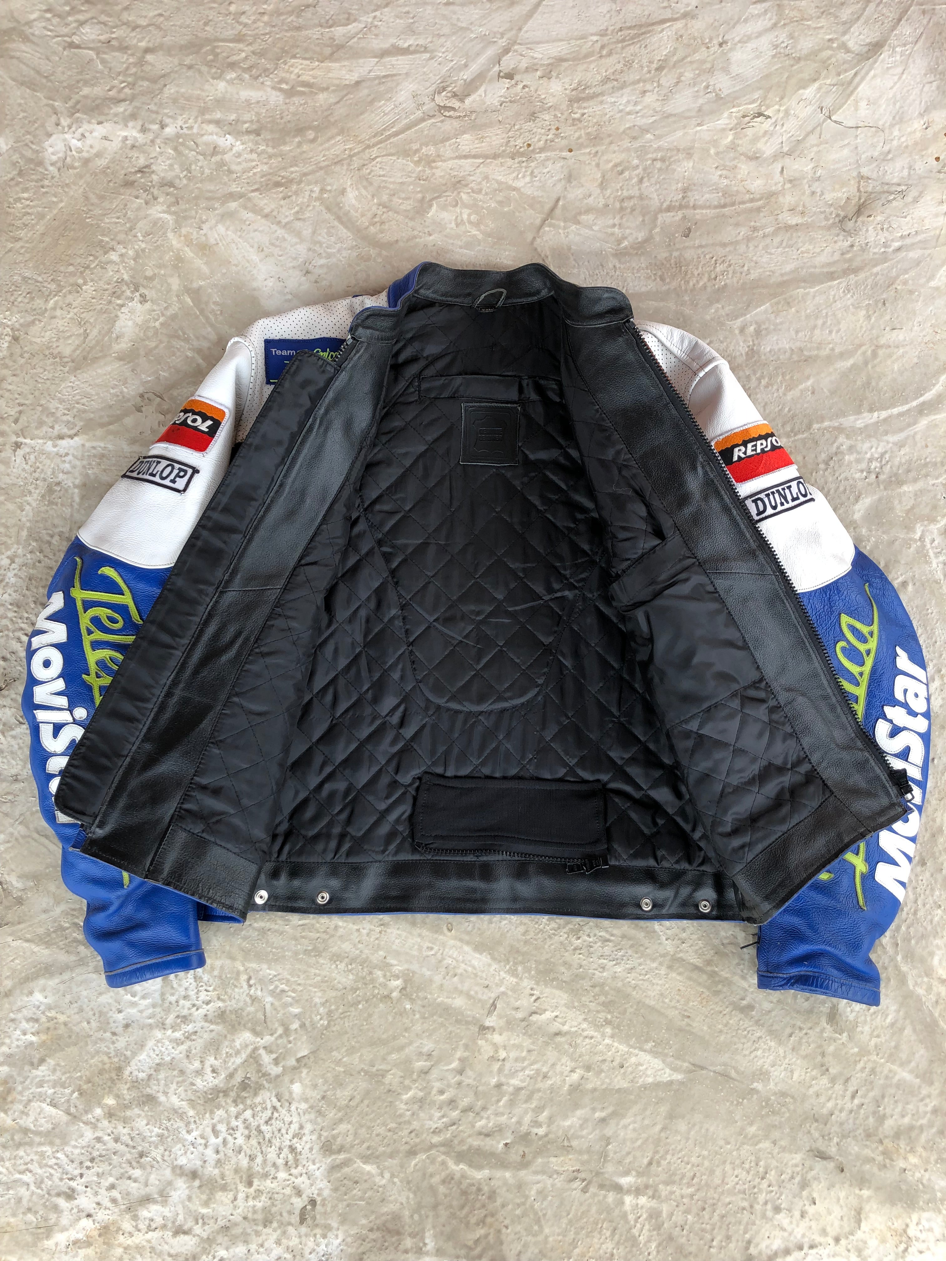 Vintage Racing Jacket Real Leather Repsol