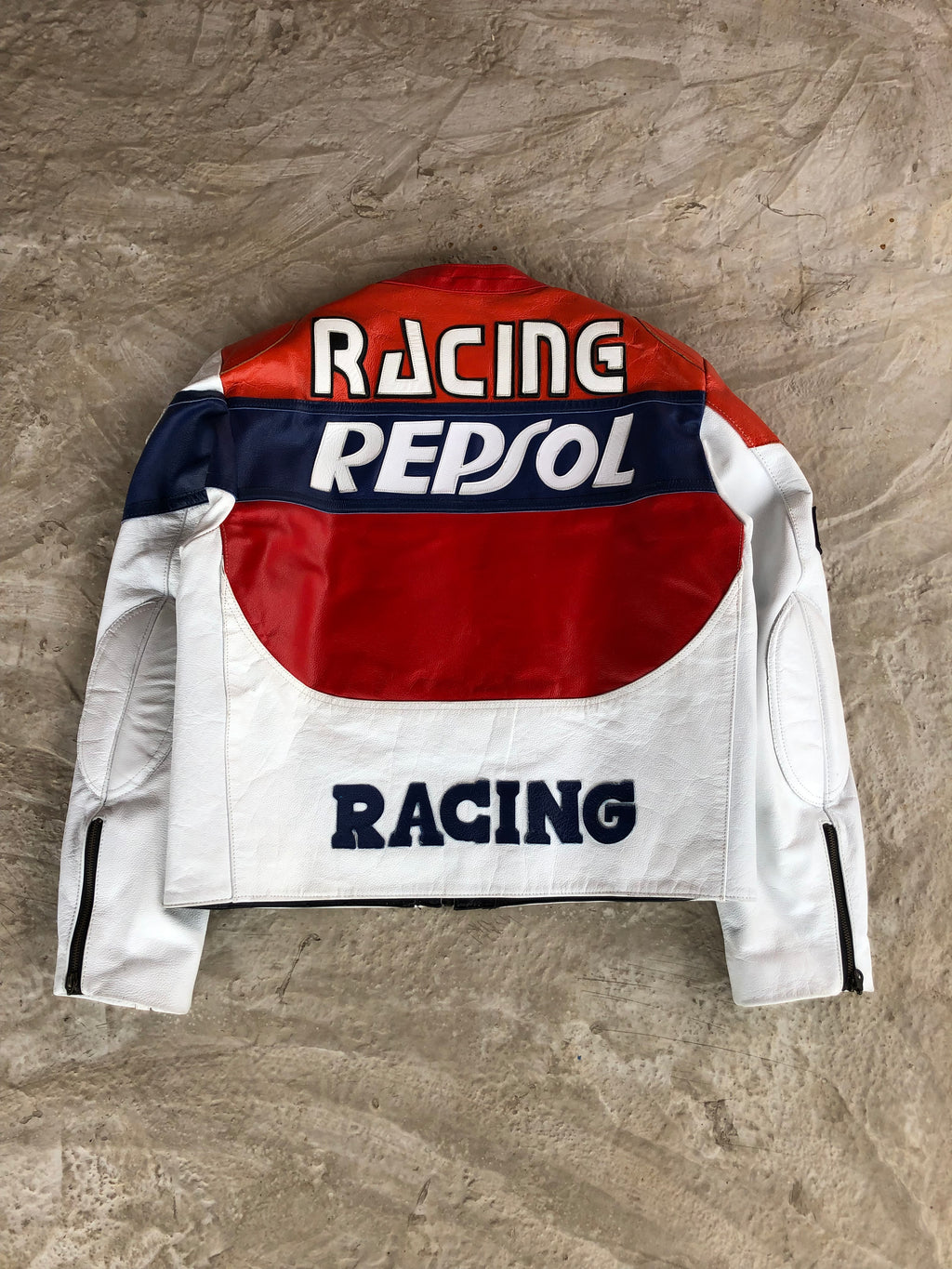 Vintage Racing Jacket Real Leather Repsol