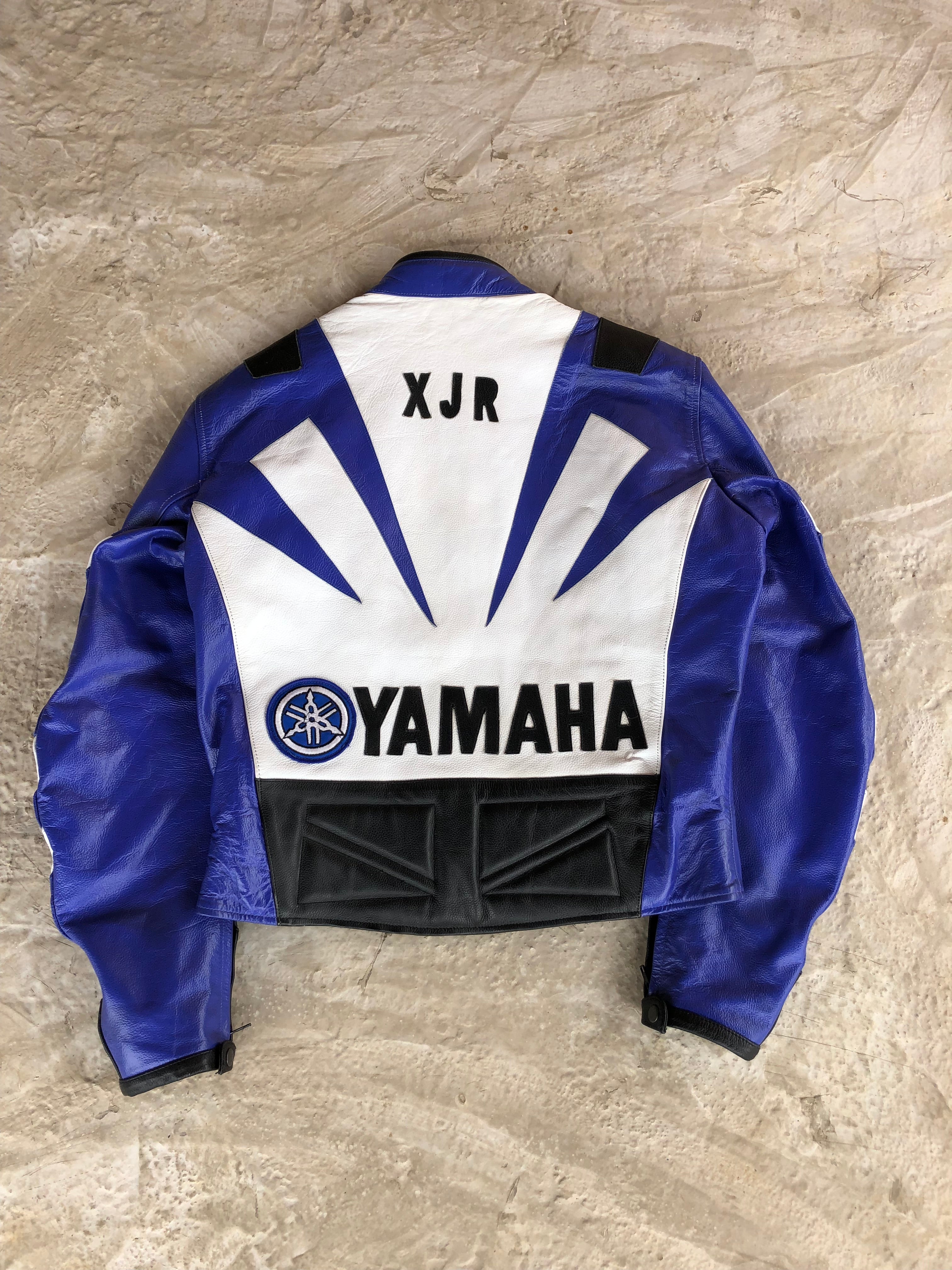 Vintage Racing Jacket Real Leather Yamaha