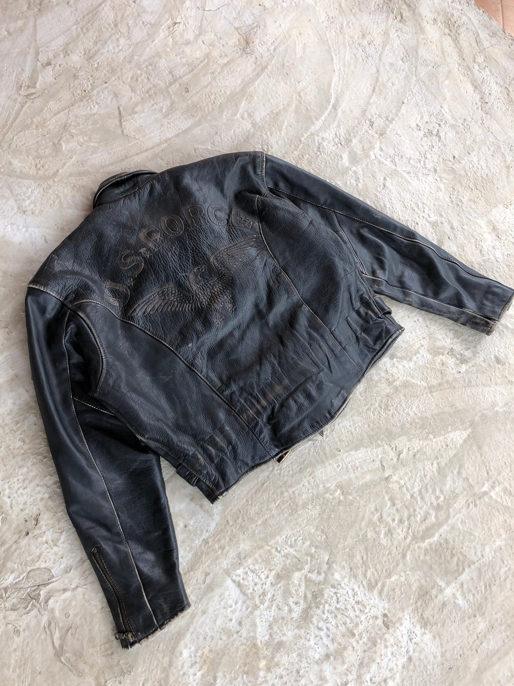 Vintage Real Leather Jacket | Giacca Chiodo vera pelle