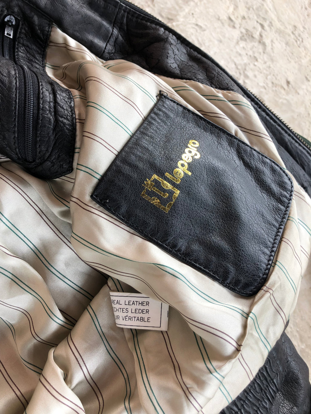 Vintage Real Leather Jacket | Giacca vera pelle