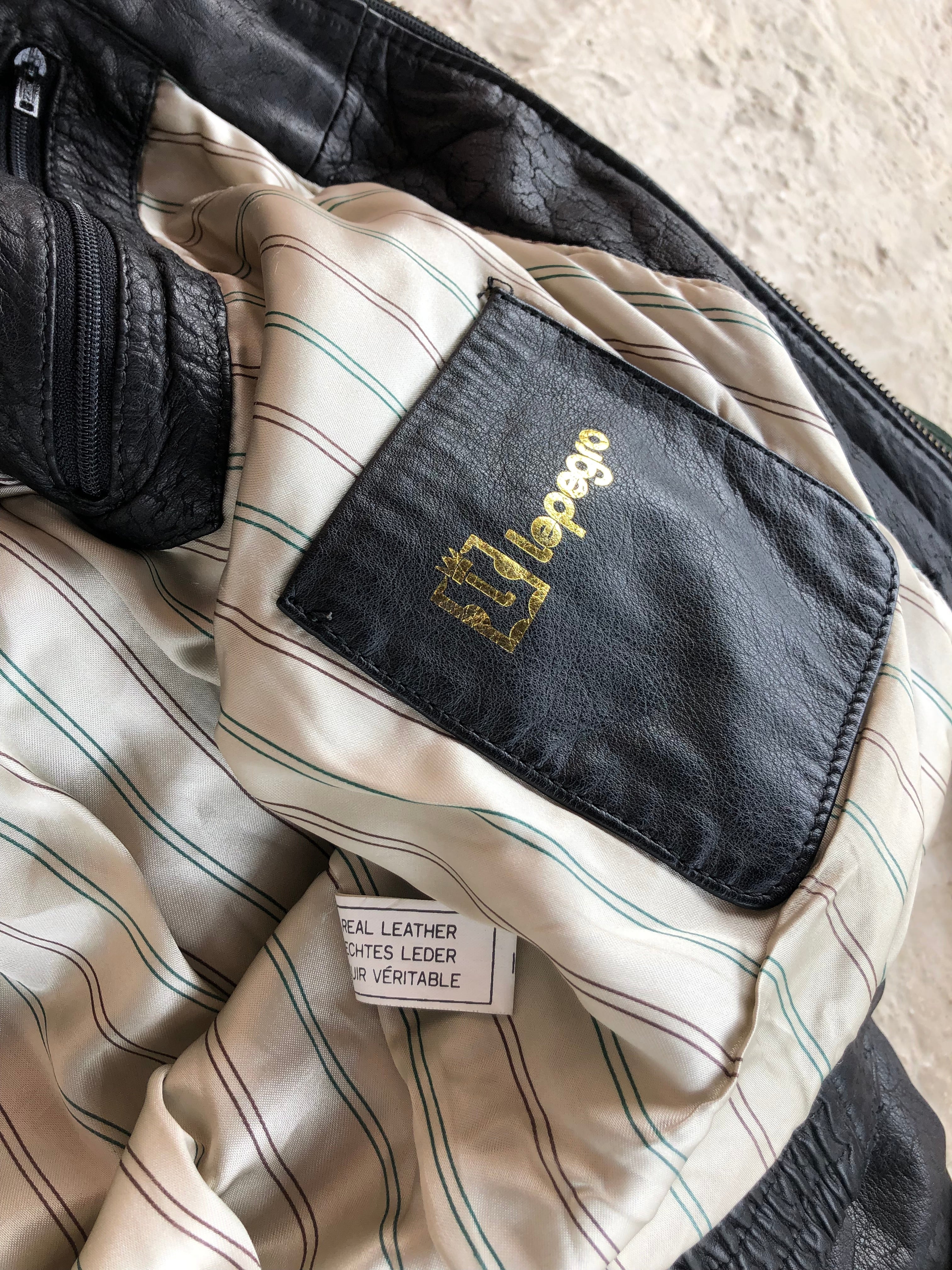 Vintage Real Leather Jacket | Giacca vera pelle