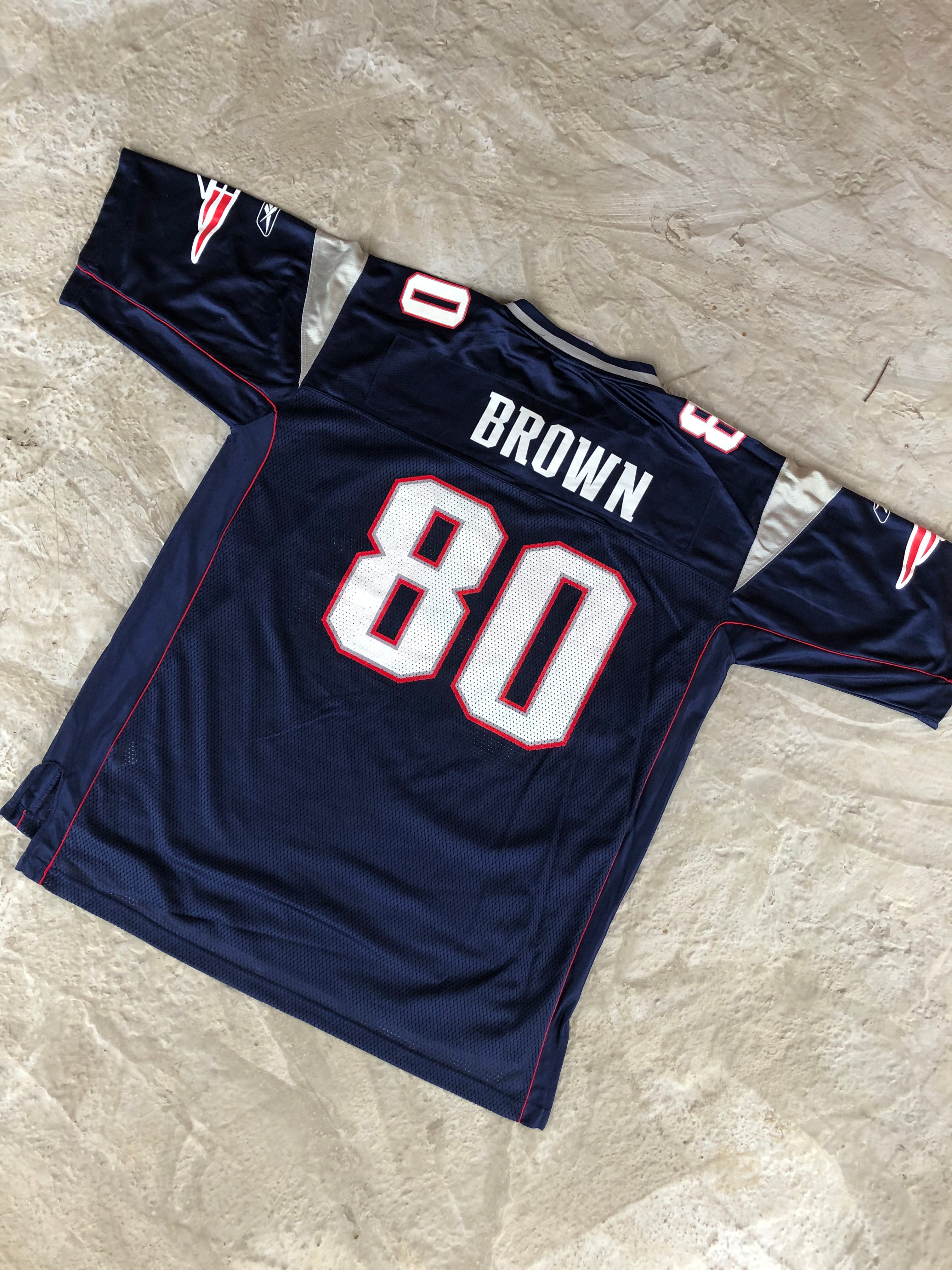 2002-04 Nfl x Reebok New England Patriots Brown Jersey