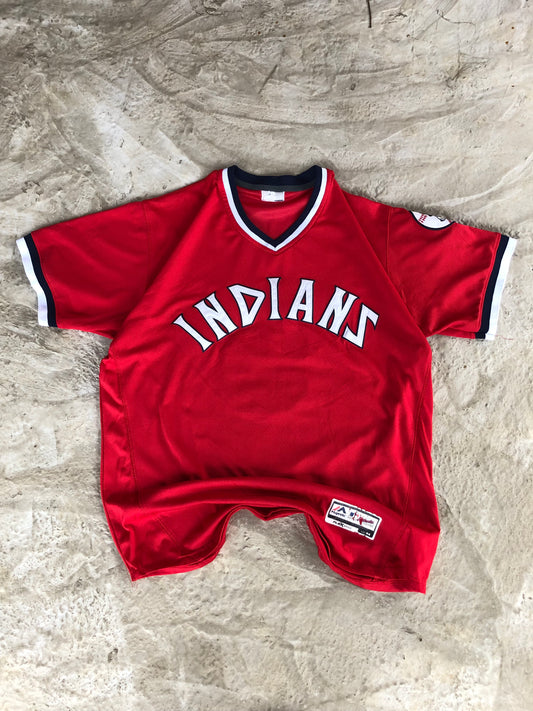 Indians x Majestic Mlb baseball Jersey