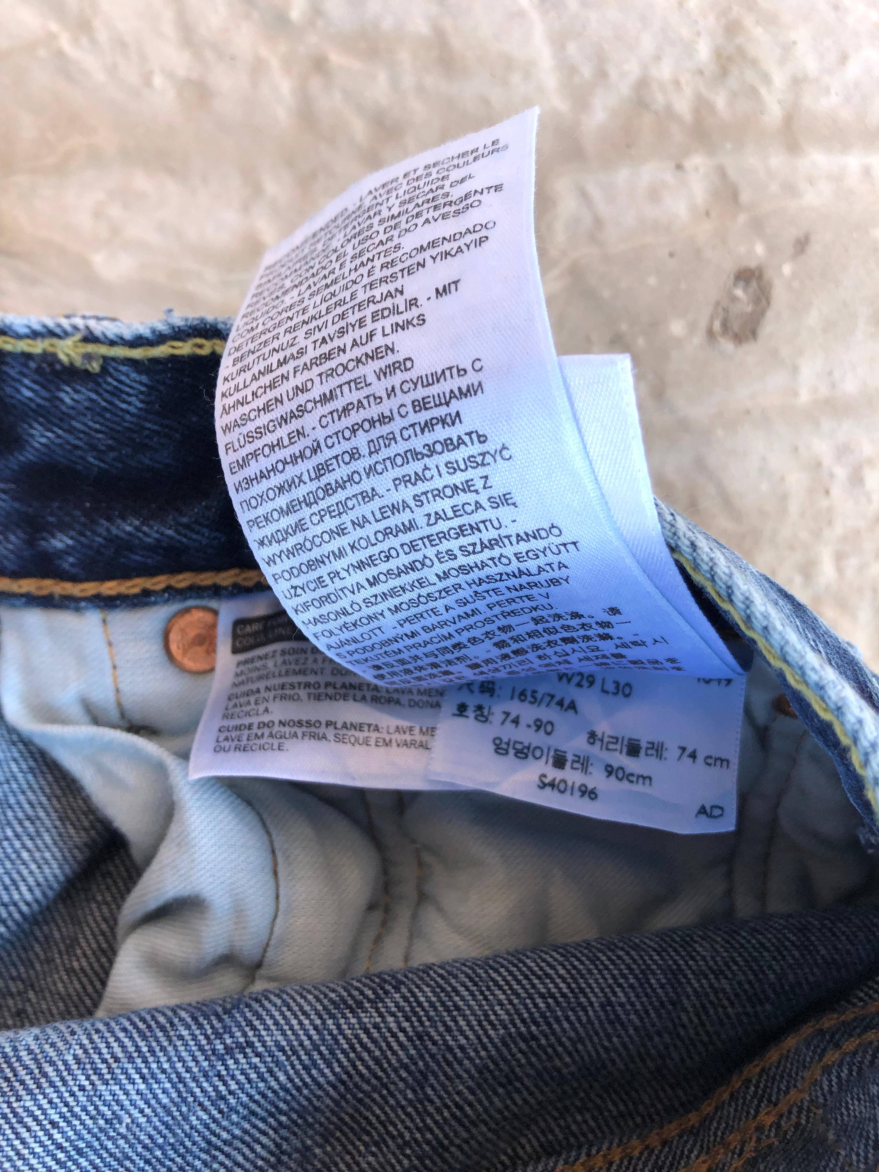 Jeans Levi’s 501 W29 L30 - S